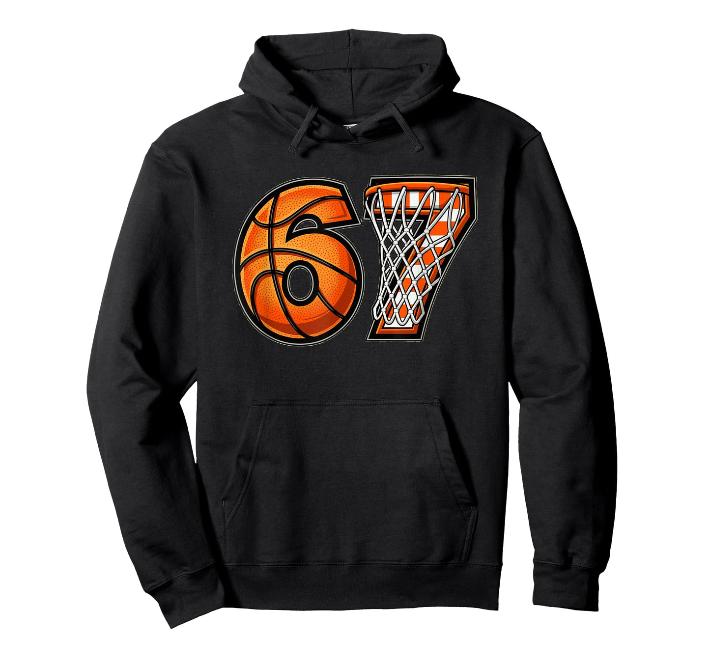 Basketball 67 Hoop Number Design T-Shirt