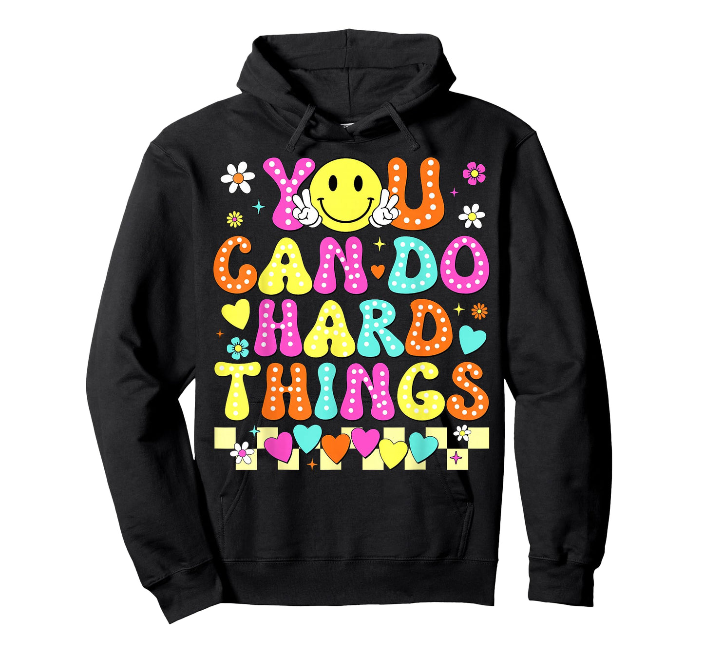 Groovy You Can Do Hard Things Testing Day Teacher Girls Boys T-Shirt