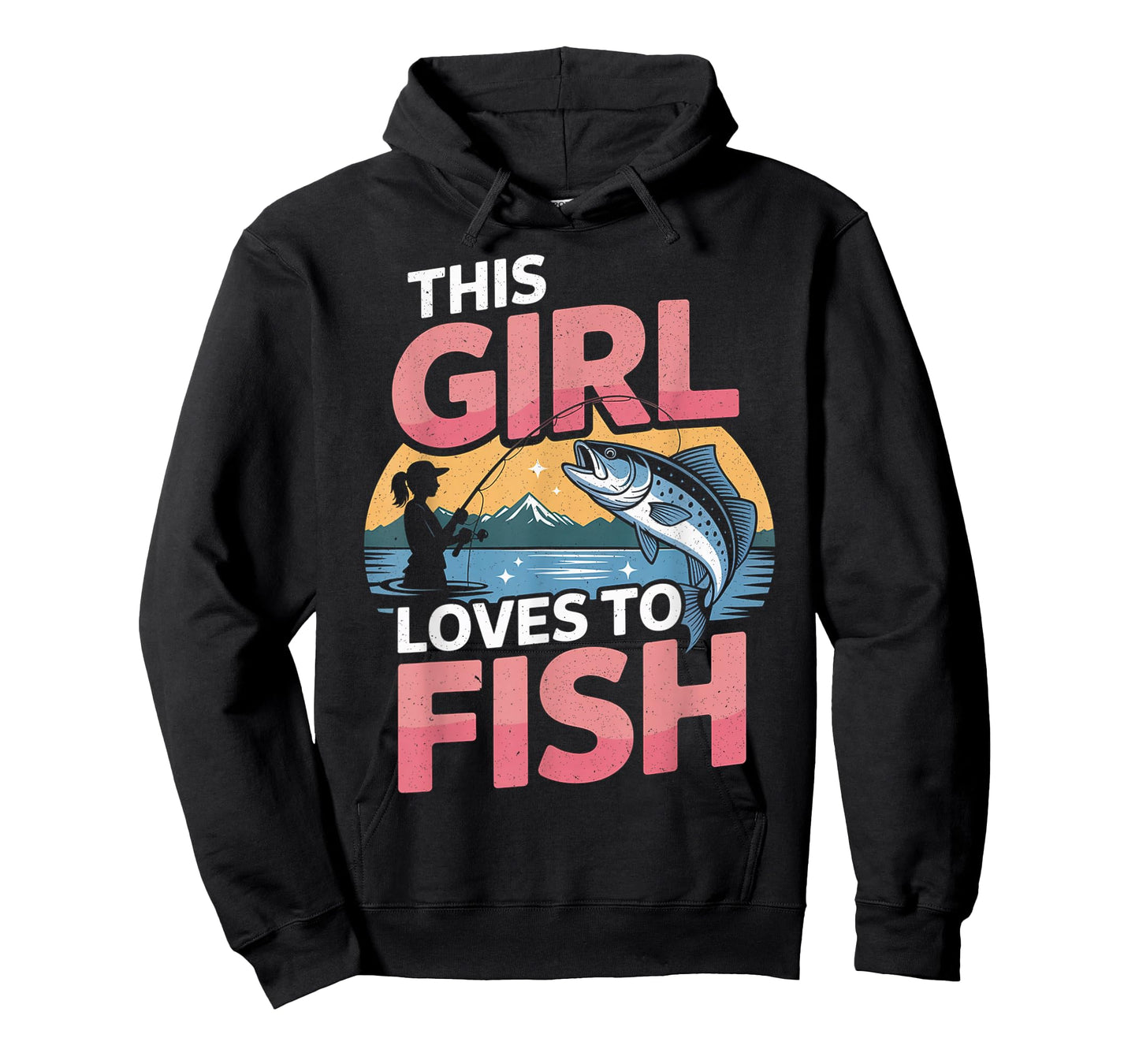 This Girl Loves to Fish Fishing Girls T-Shirt