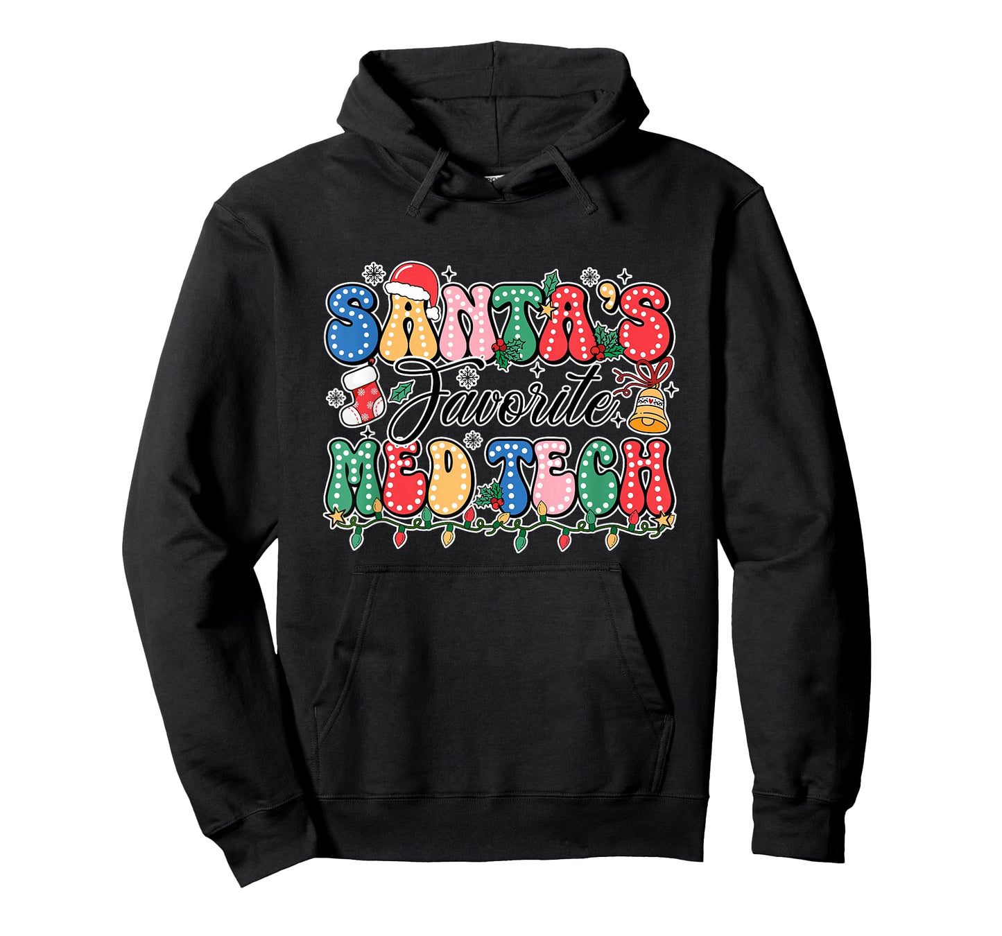 Funny Santa's Favorite Med Tech Christmas Nursing Xmas T-Shirt