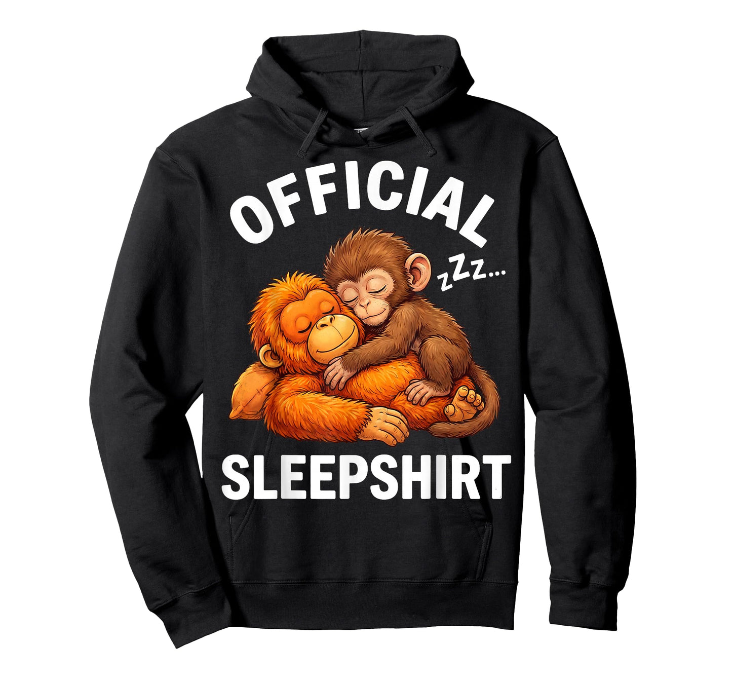 Official Sleepshirt Animal Cute Punch Monkey Plush Hugging T-Shirt