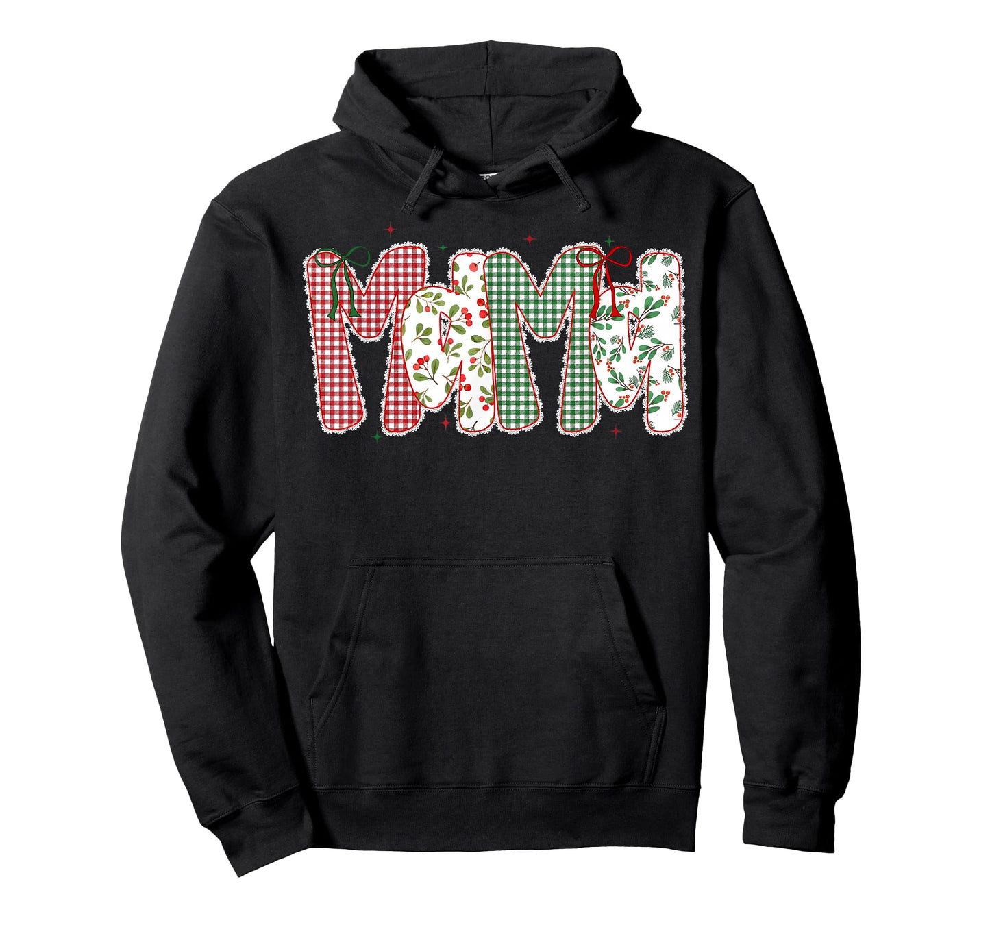 Mama Coquette Bow Xmas Pajamas Holiday Merry Christmas Mom T-Shirt
