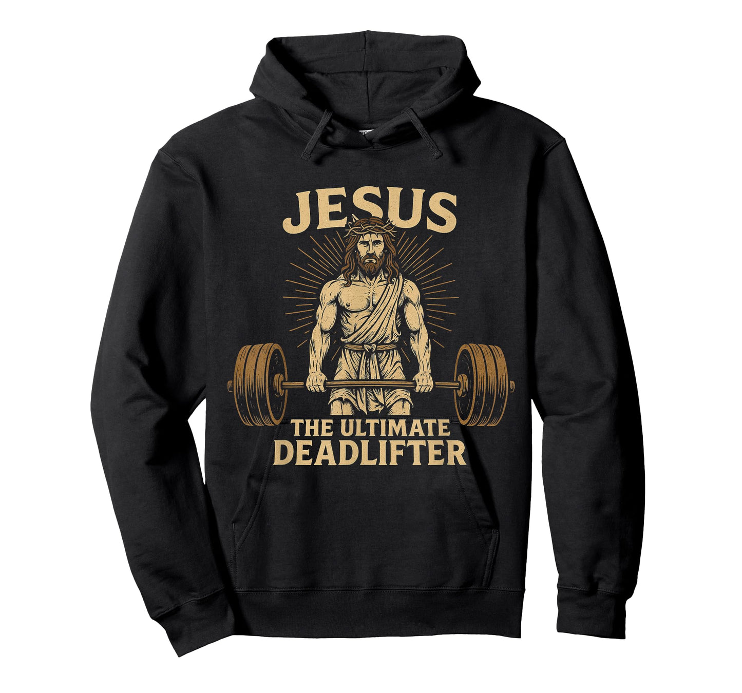 Jesus The Ultimate Deadlifter Christian Fitness T-Shirt
