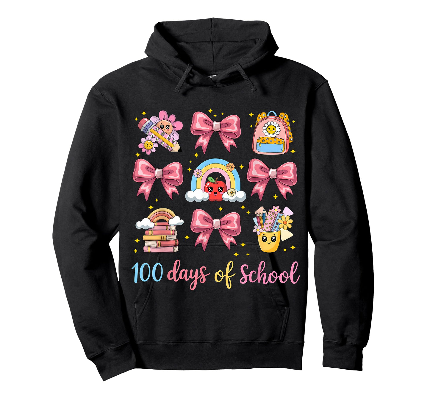 100 Days of School Coquette Bow Boy 100th Day of School Girl T-Shirt