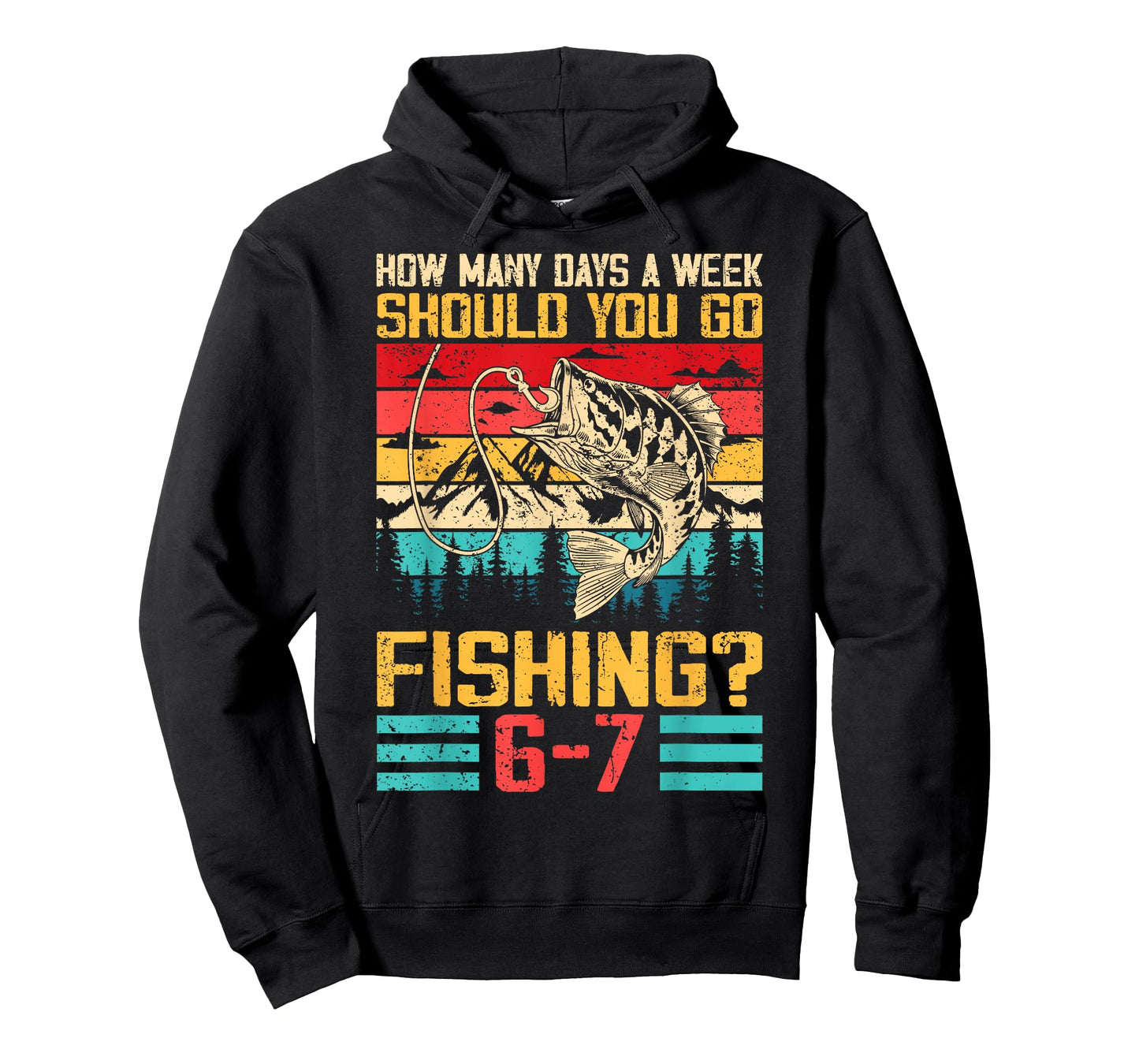 Funny 67 How Many Days A Week Should You Go Fishing 6-7 Meme T-Shirt