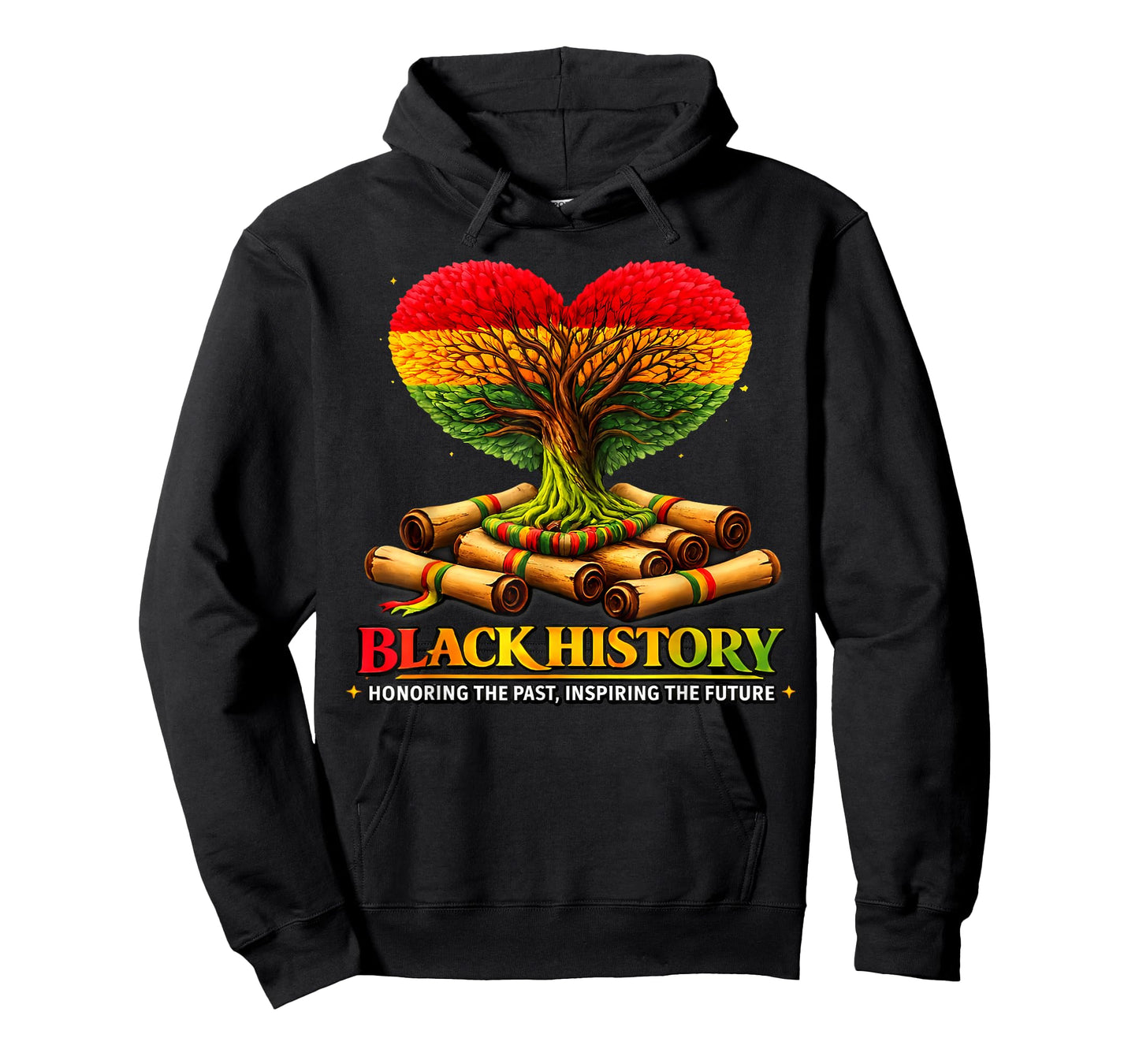 Honoring Past Inspiring Future Black History Month Fist Tree T-Shirt