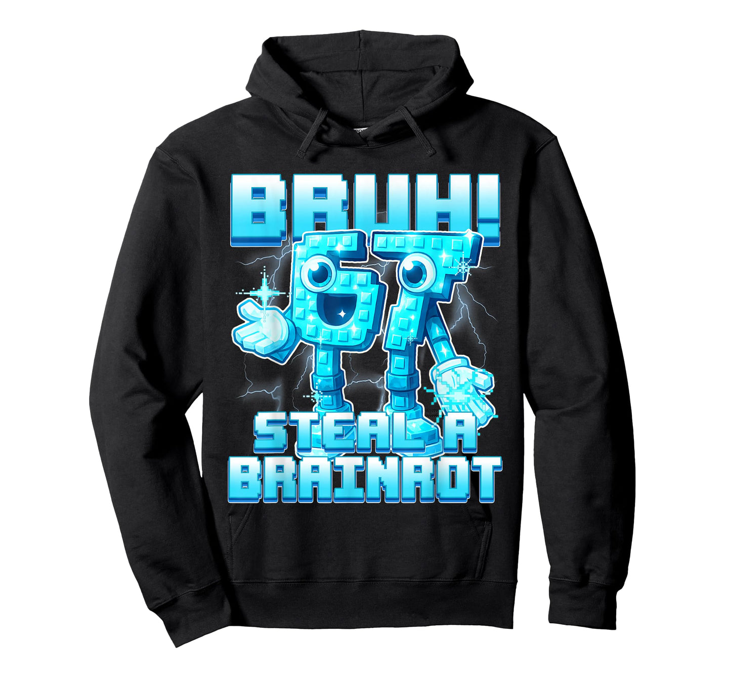 Bruh 67 Six Seven 6-7 Funny Brainrot Meme for Kids Teens T-Shirt