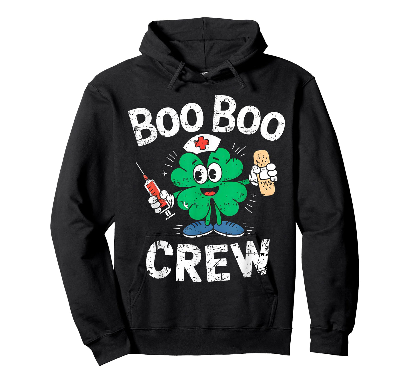 Boo Boo Crew St Patricks Day Nurse Scrub Top Saint Pattys T-Shirt