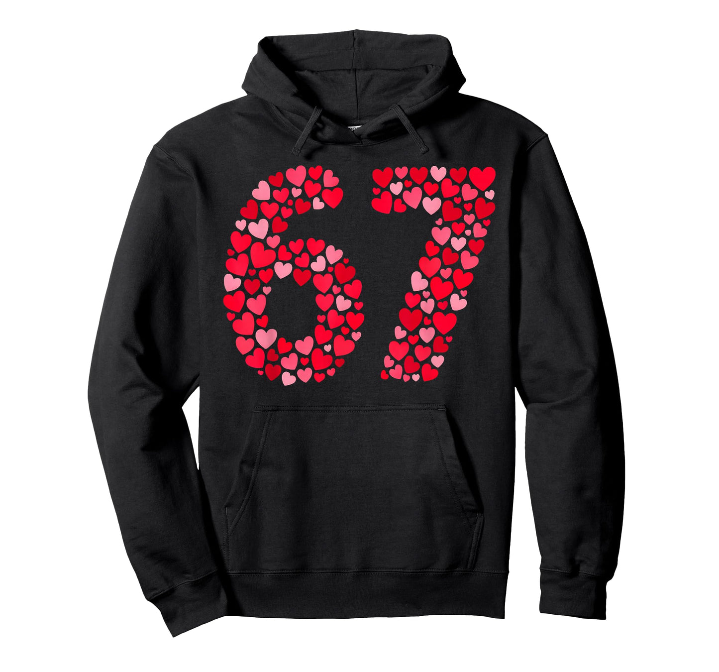 Valentine’s Day 67 Meme Six Seven 6 7 Valentine Hearts T-Shirt