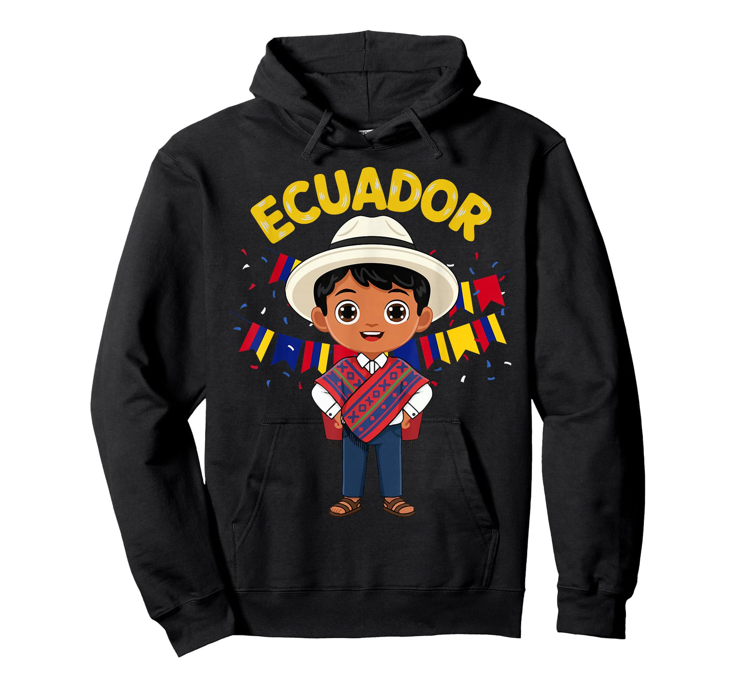 Ecuador Ecuadorian Boy Traditional Outfit Wear Flag Heritage T-Shirt