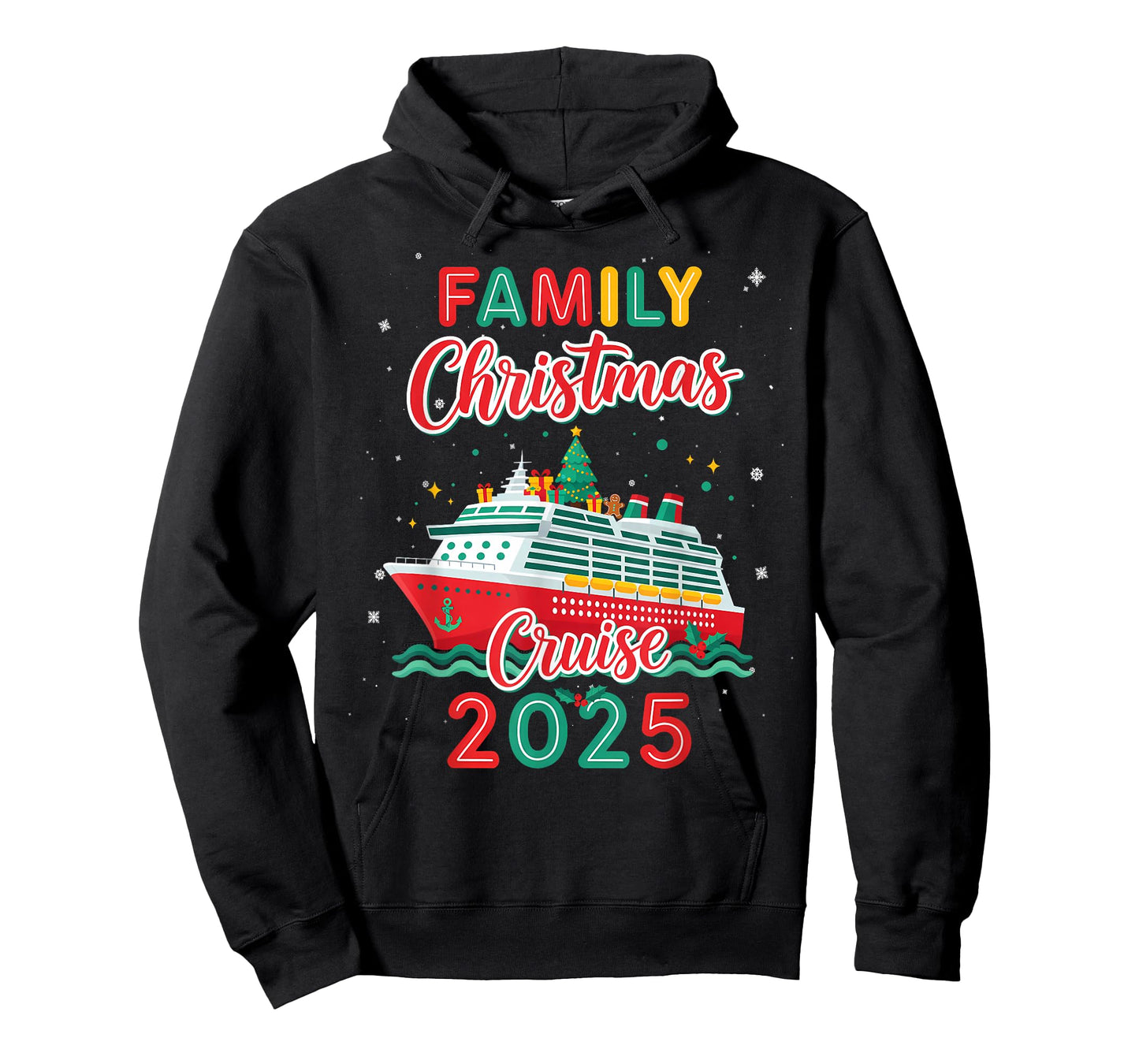Family Christmas Cruise 2025 Matching Family Pajamas Xmas T-Shirt