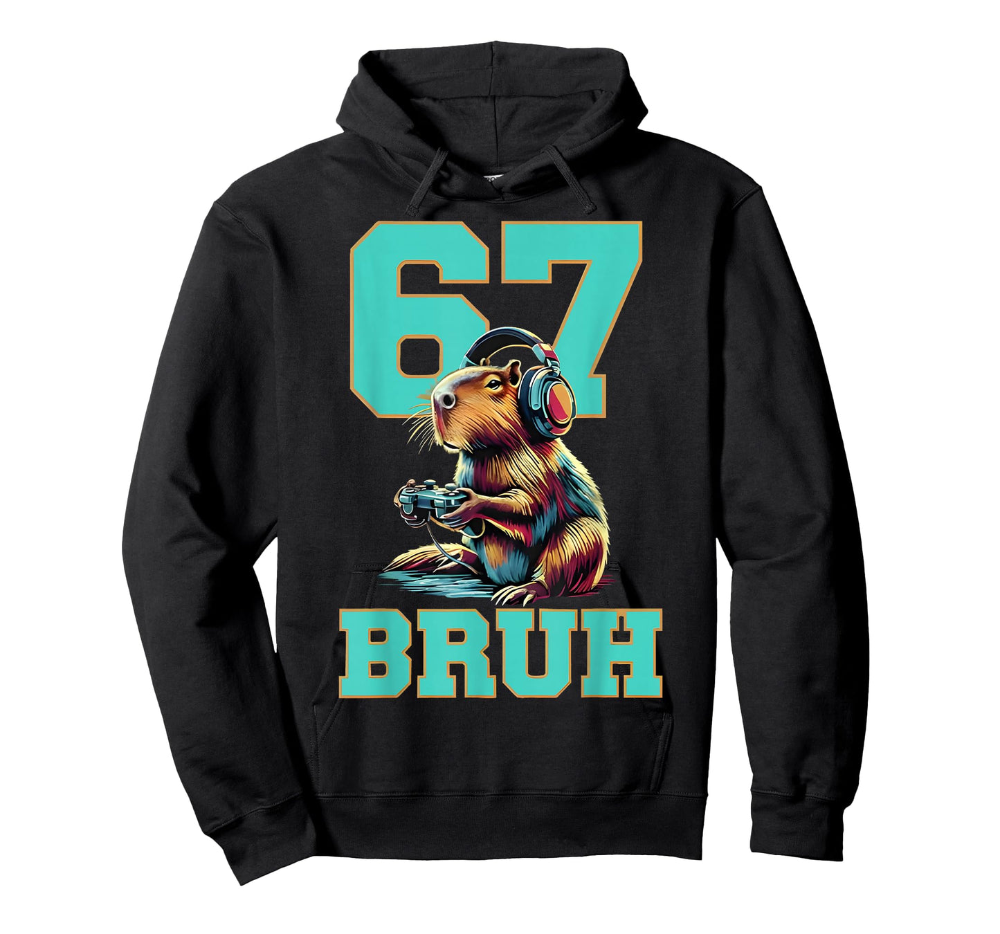Funny Six Seven 67 Capybara Video Game Boys Gamer Gifts T-Shirt