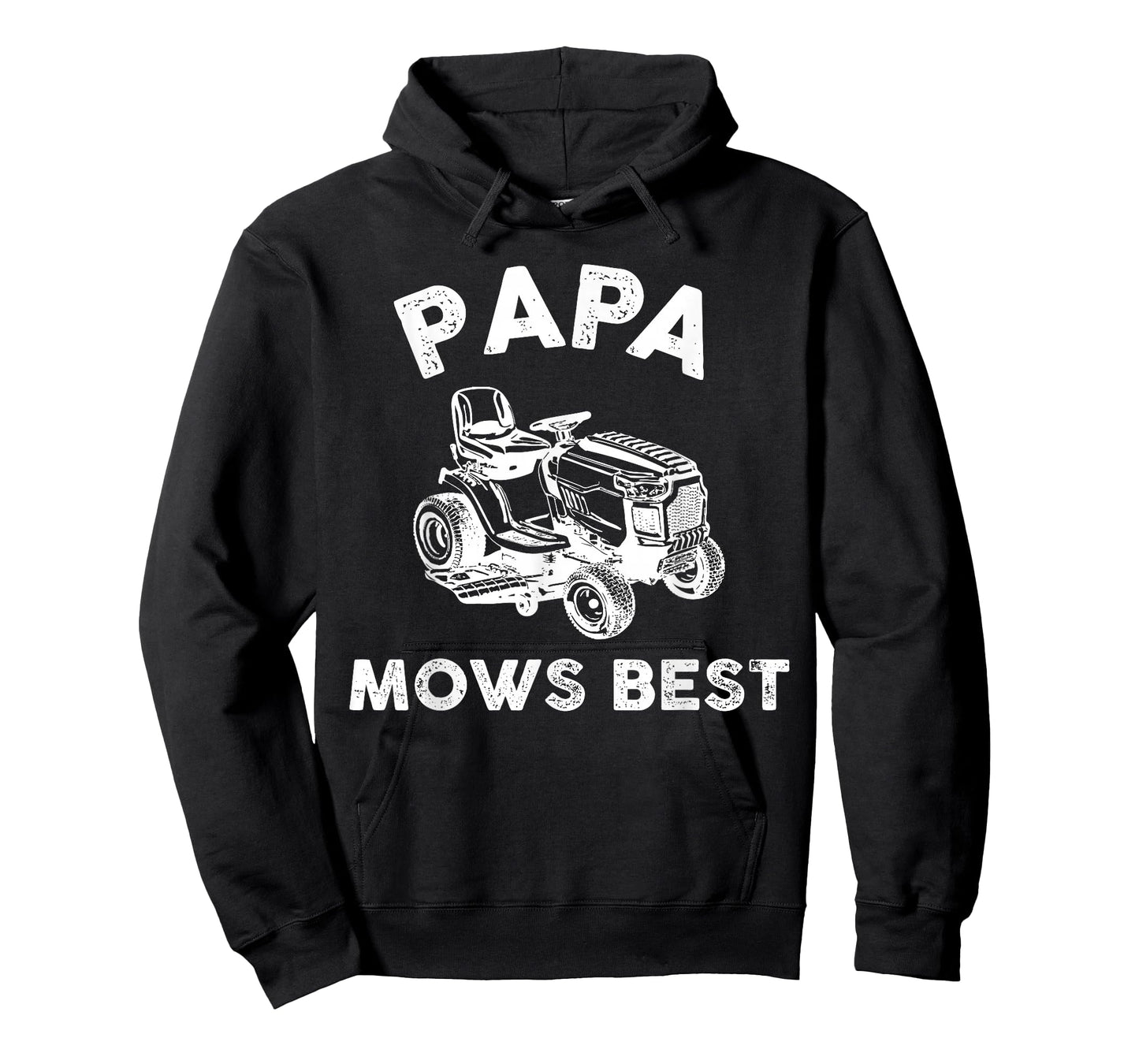 Papa Mows Best Funny Lawn Mower Father's Day Grandpa T-Shirt