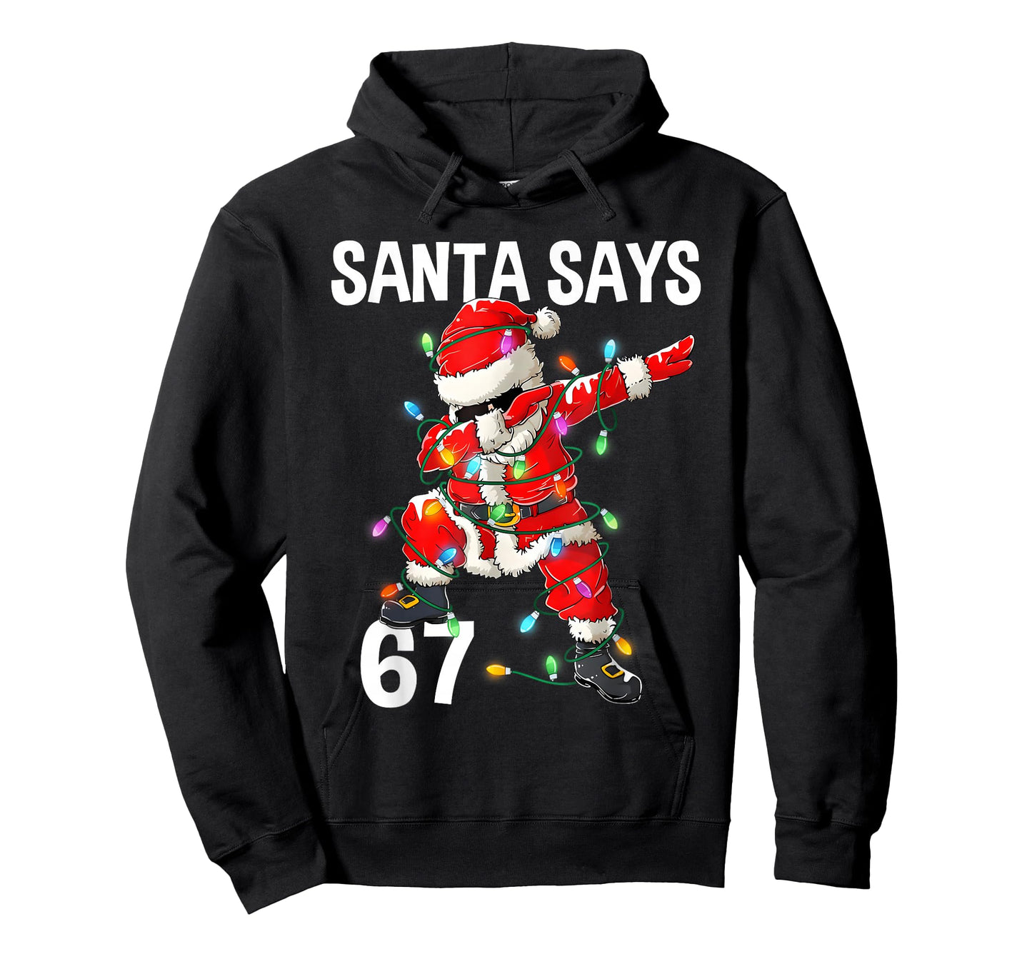 Christmas Santa Says 67 Six Seven Meme Funny Merry Christmas T-Shirt