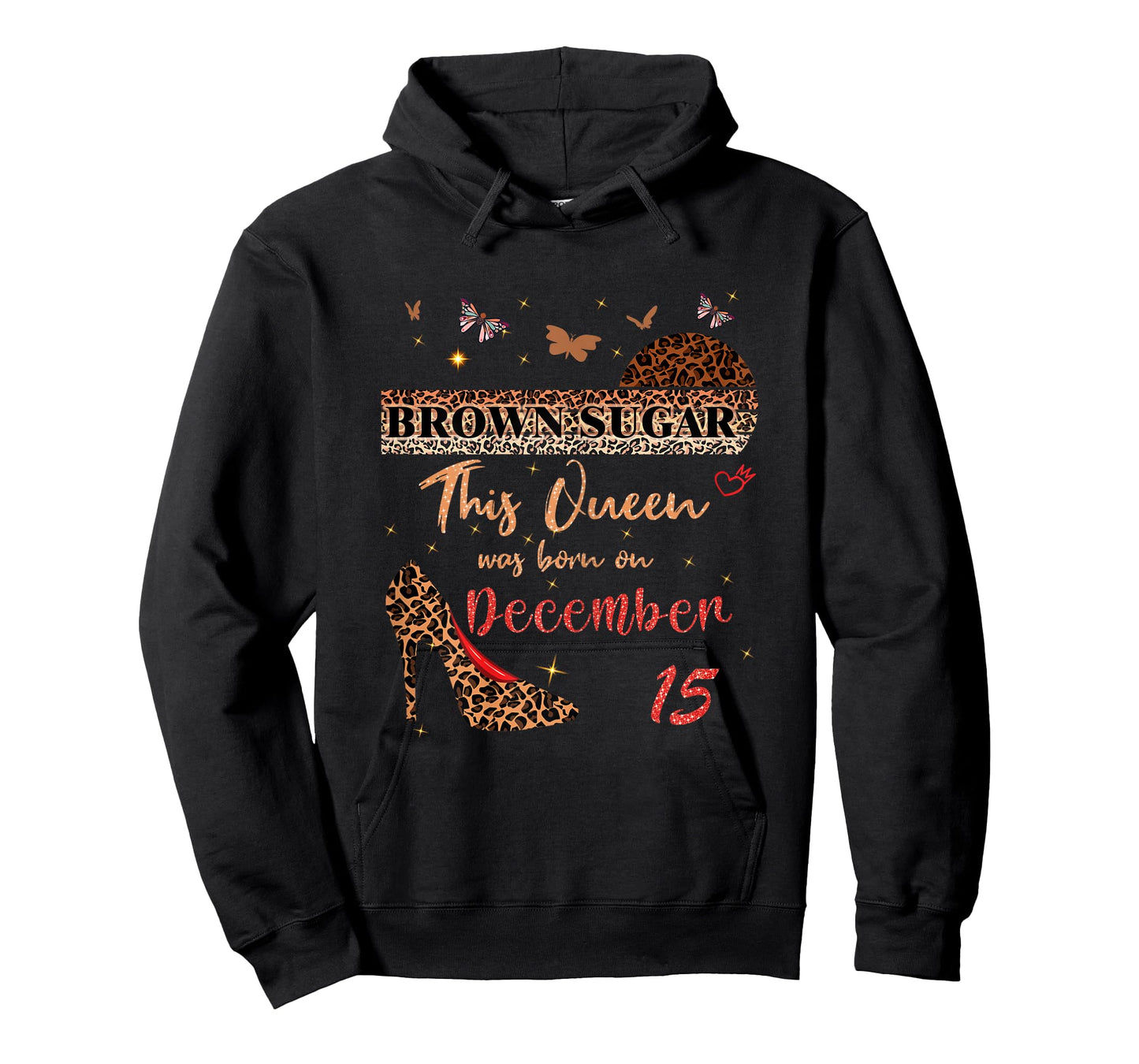 This Queen was Born in 15 December 15th Birthday Brown Sugar T-Shirt