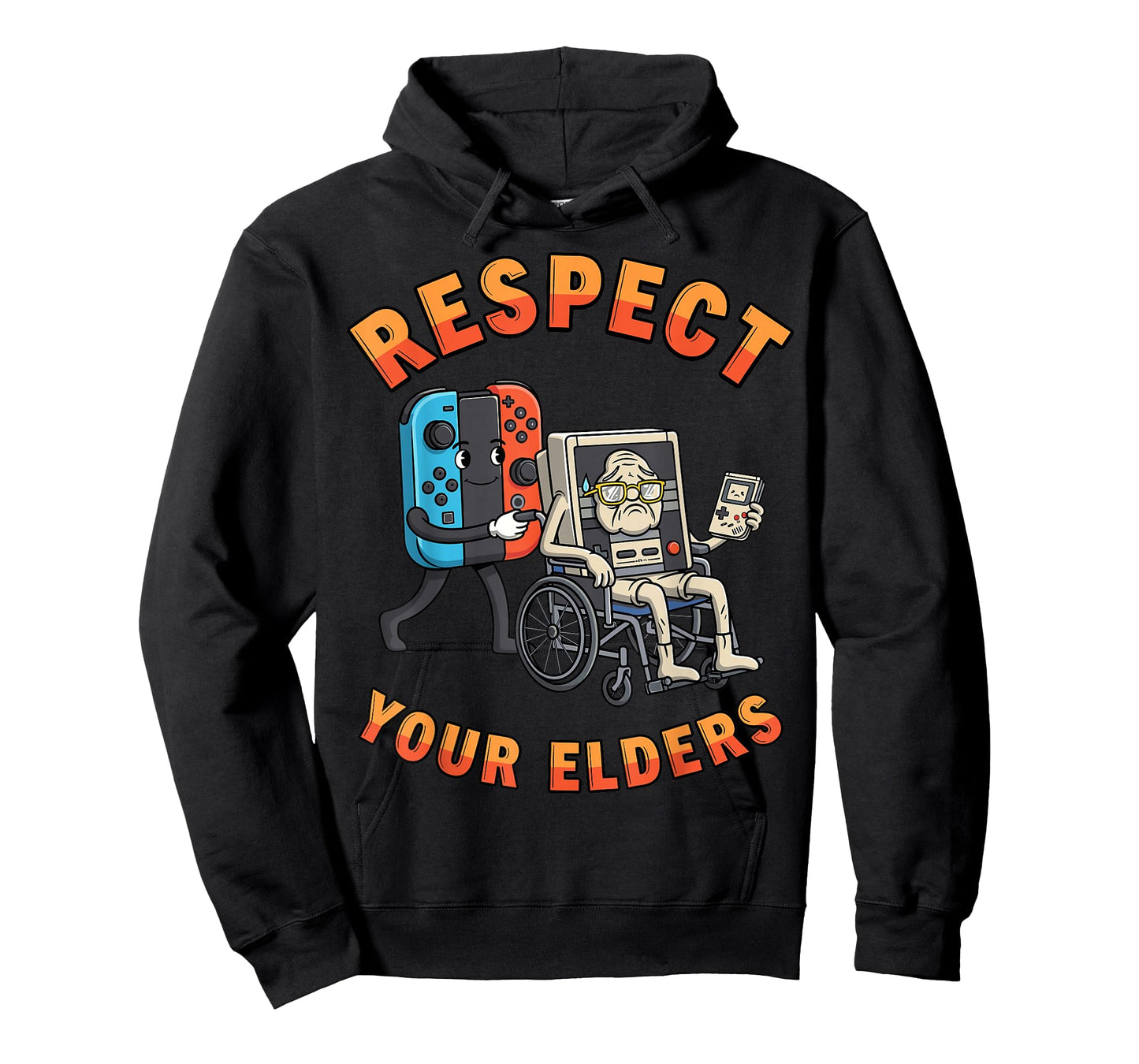Respect Your Elders Retro Funny Gamer Gaming Controller Boys T-Shirt