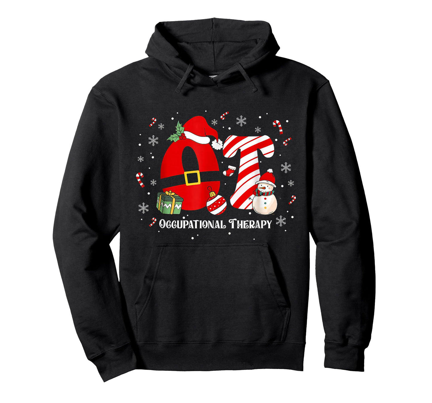 Funny Ot Nurse Occupational Therapy Santa Christmas Pajama T-Shirt