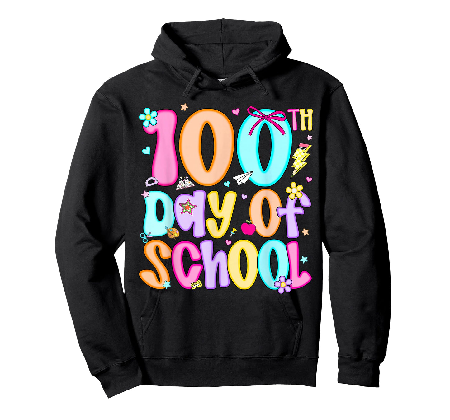 100th Day of School Preppy 100 Days of School Teachers Girls T-Shirt