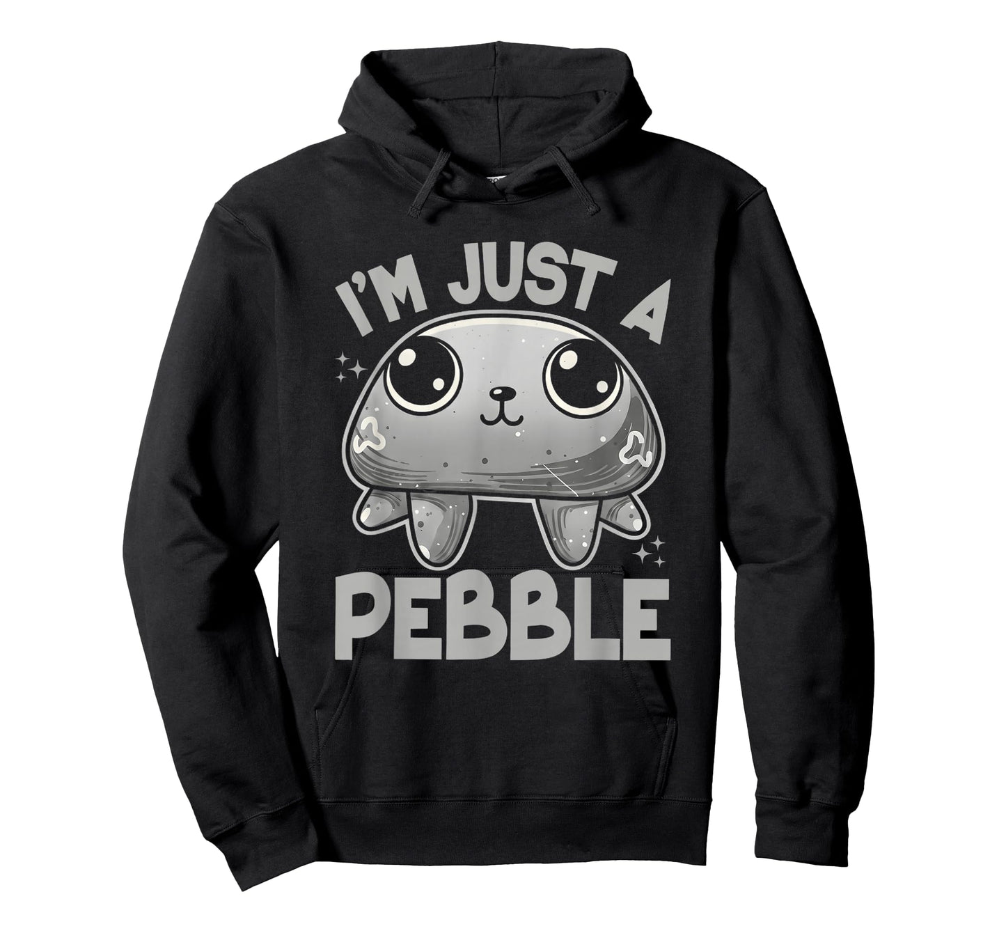 Im Just A Pebble Cute Minimalist Character Humor Design T-Shirt