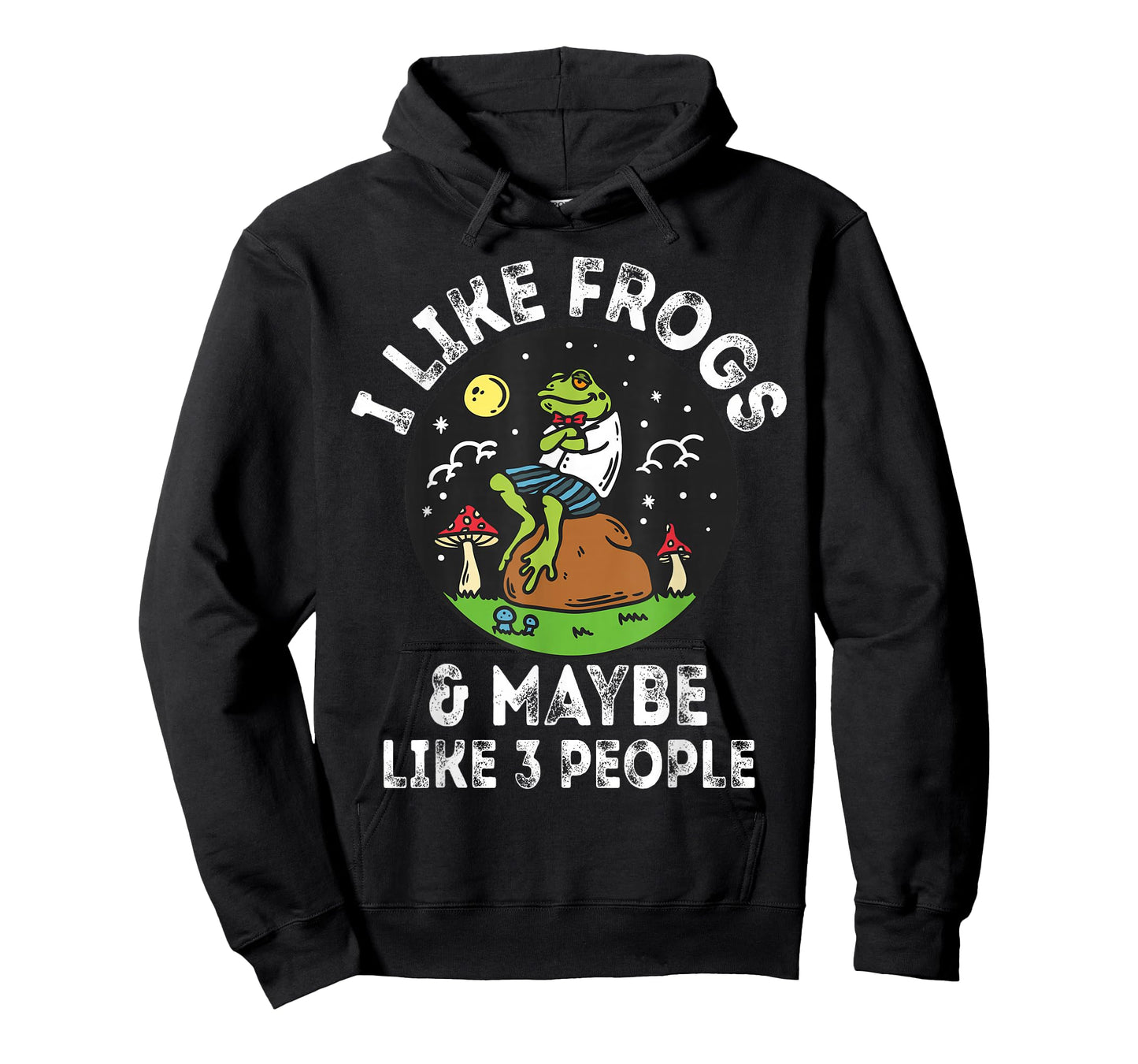 I Like Frogs and Maybe 3 People Frog Lover Retro Vintage Men T-Shirt