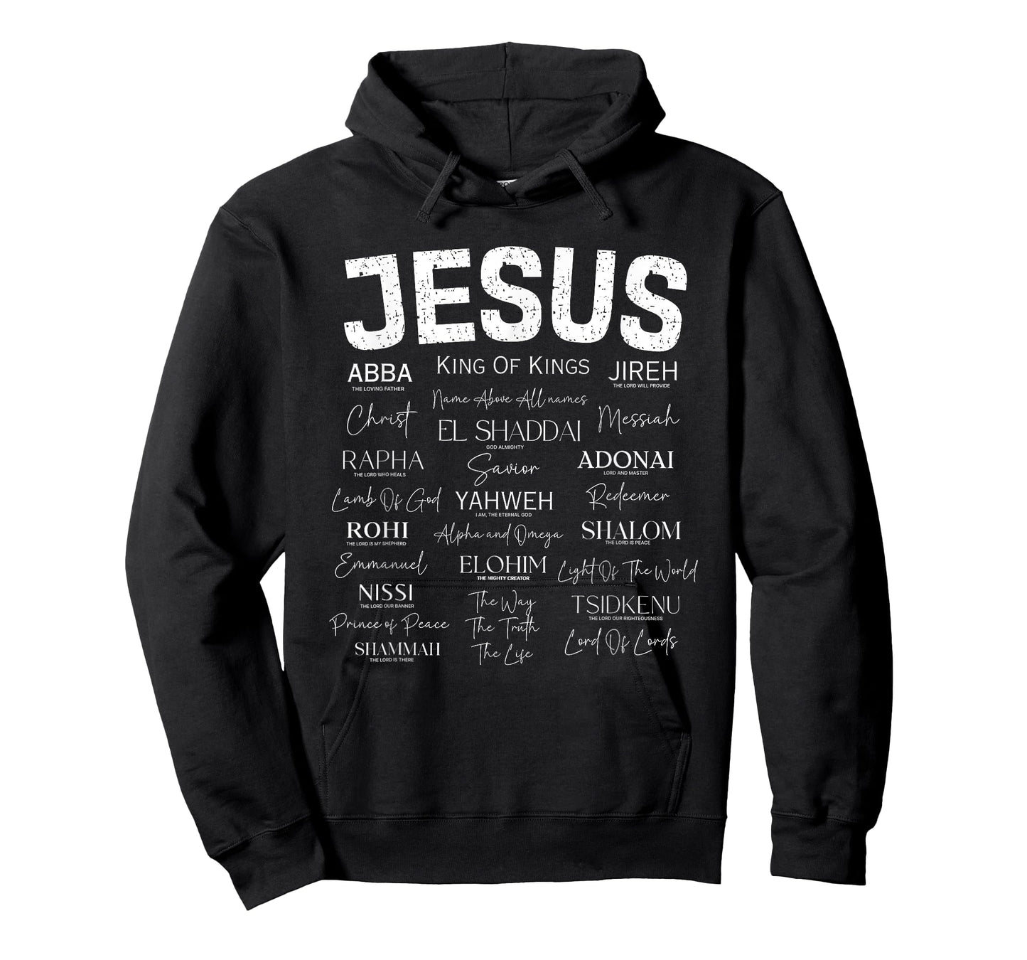 Names of Jesus Christ Abba Yahweh Adonai Worship T-Shirt