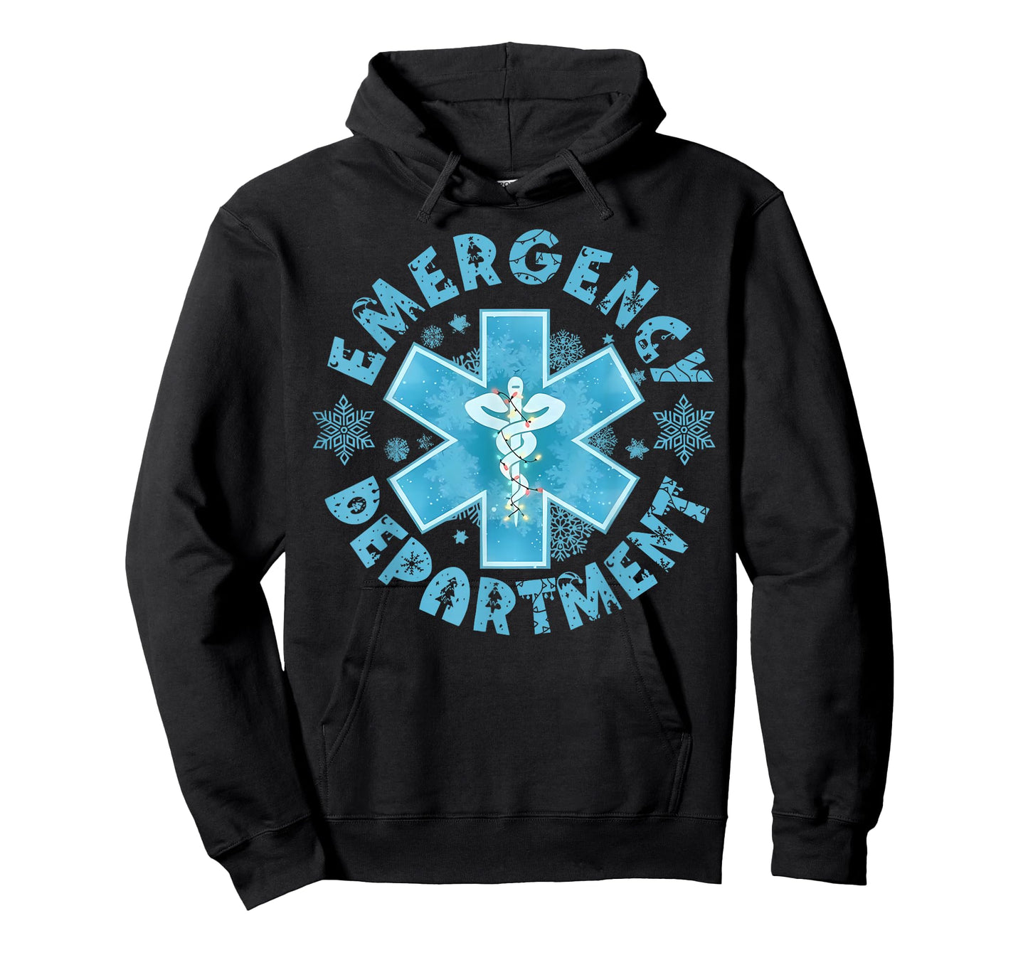 Snowflake Emergency Department Winter ER ED Nurse Christmas T-Shirt