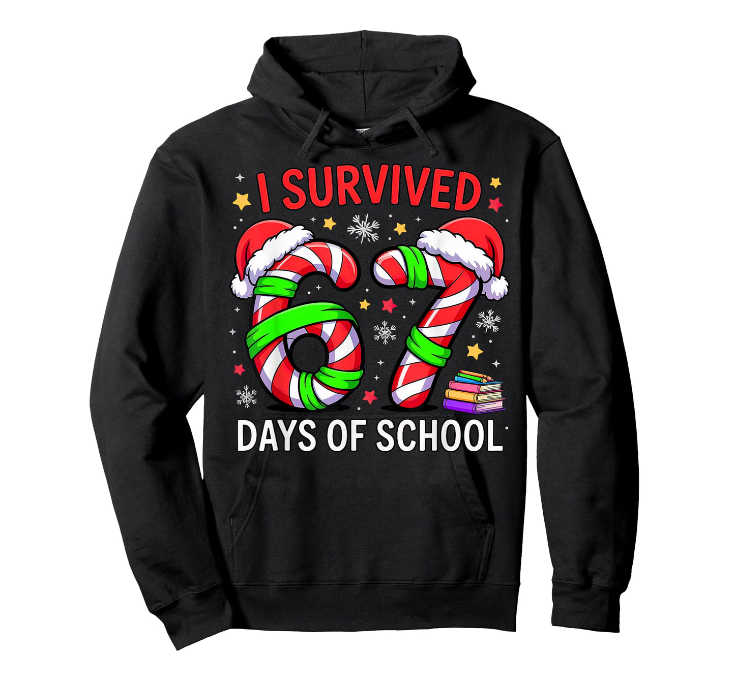 I Survived 67 Days of School Christmas T-Shirt