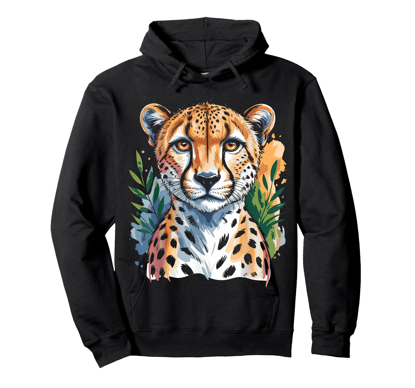 Watercolor Cheetah Face T-Shirt