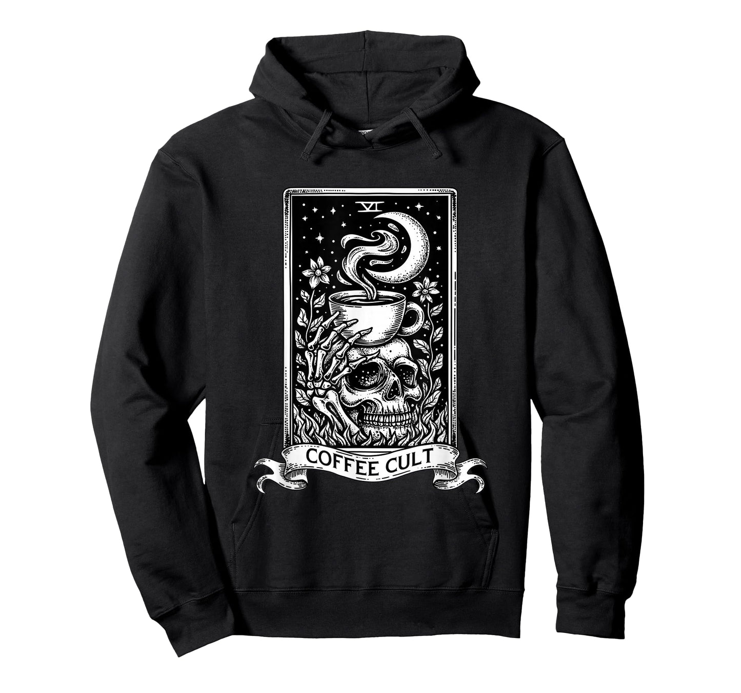 The Coffee Tarot Cards Skeleton Coffee Lover Caffeine Addict T-Shirt