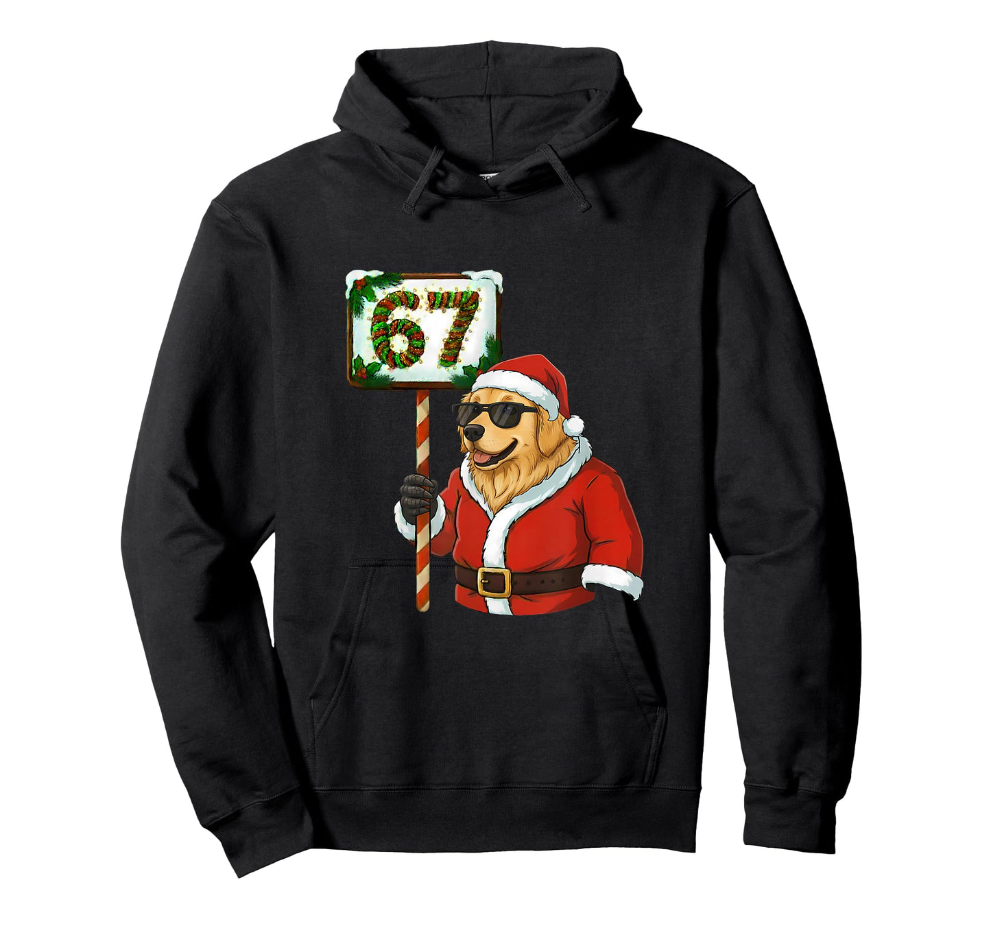 67 Meme Funny 6-7 Christmas Golden Retriever Dog Lover T-Shirt