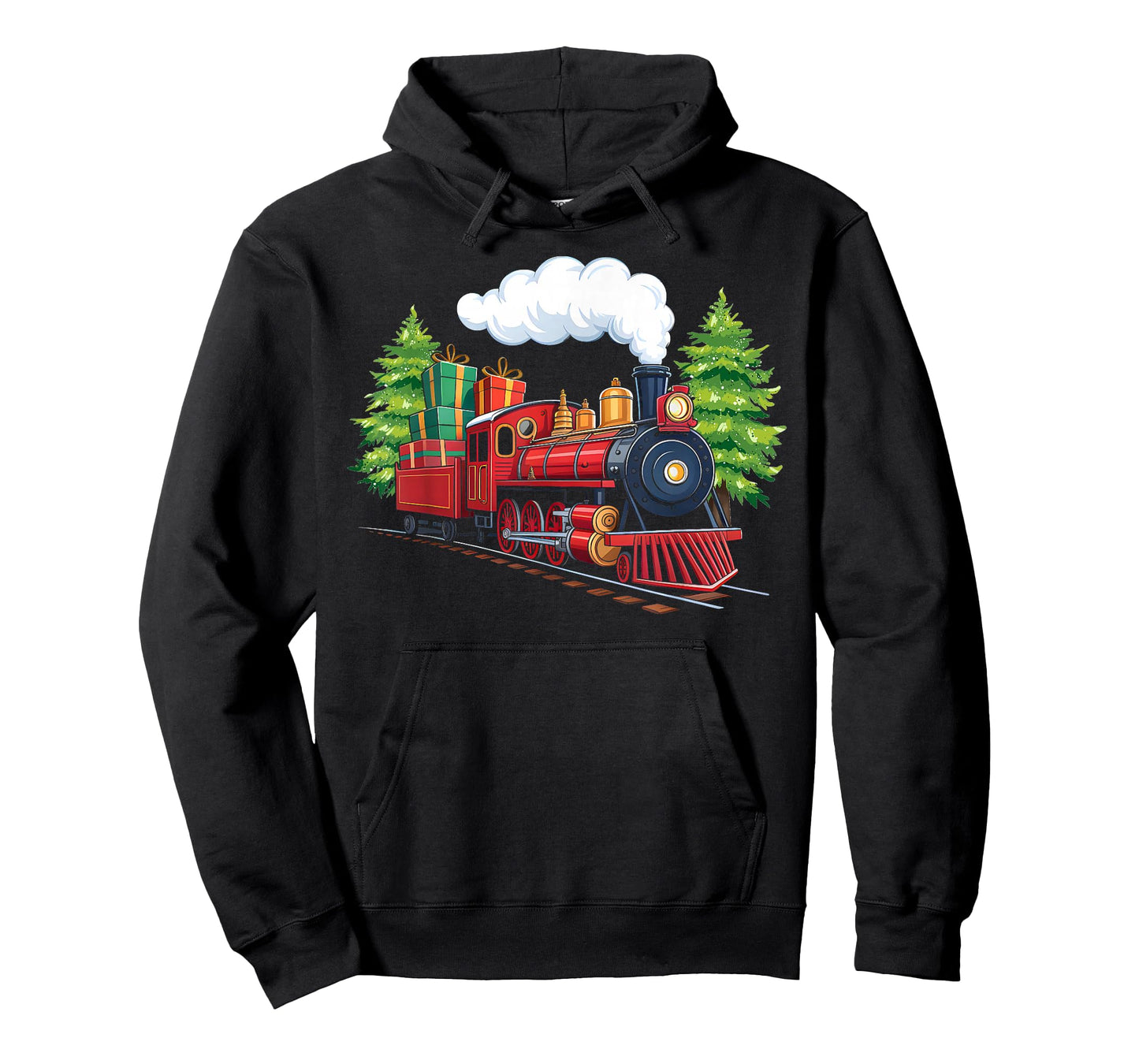 Vintage Christmas Train Xmas Pajamas Train Lover Railroad T-Shirt