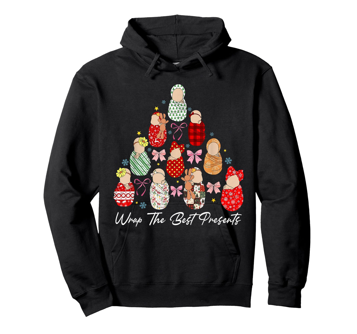 We Wrap The Cutest Presents Mother Baby Nurse Christmas Tree T-Shirt