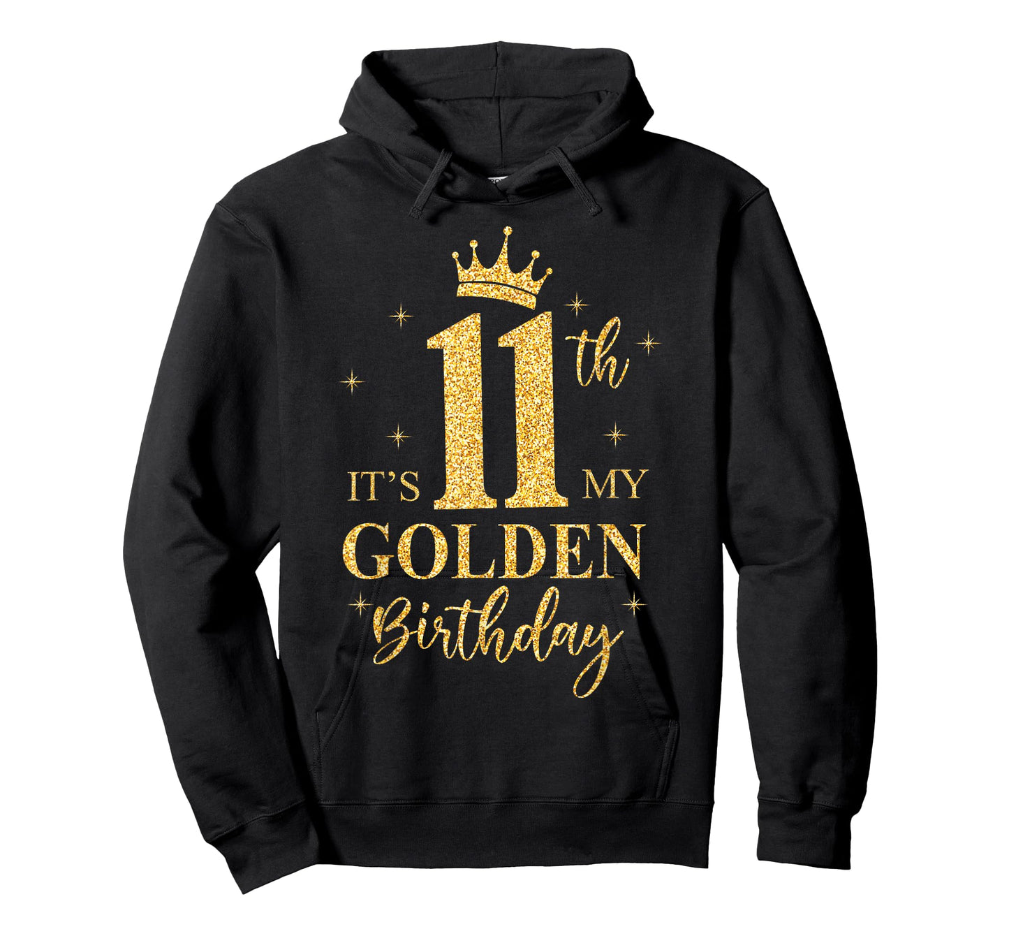 It's My 11th Golden Birthday Girl 11 Year Old Bday Kids T-Shirt