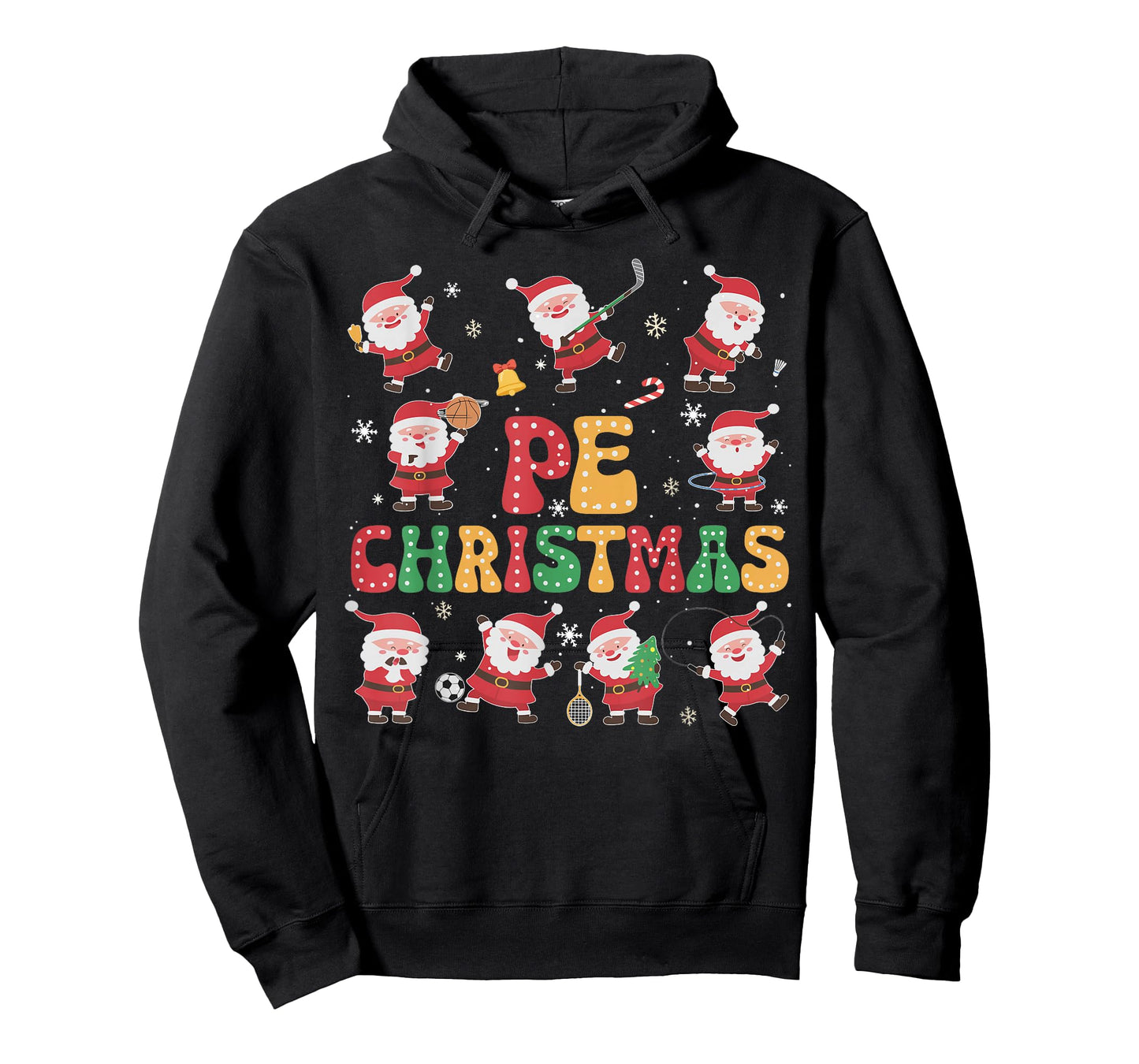 Christmas PE Teacher Xmas Santa Sport Physical Education T-Shirt
