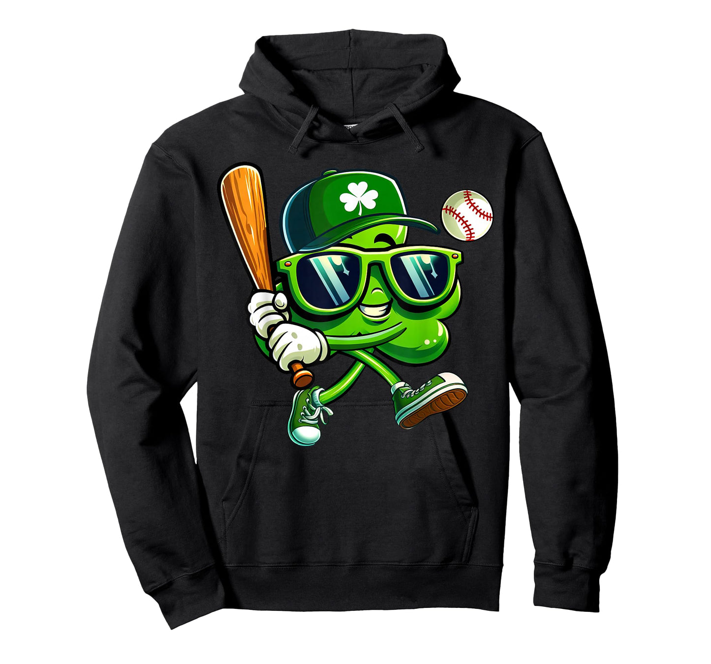 Shamrock Baseball Shirts Funny St Patricks Day Boys Kids T-Shirt