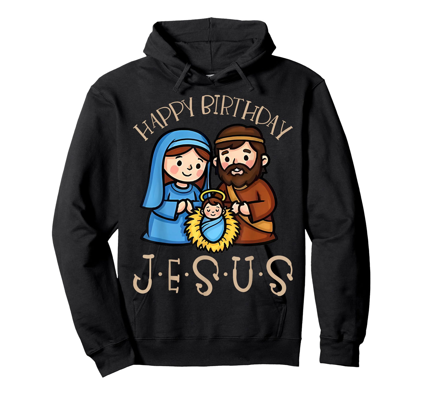 Nativity Happy Birthday Jesus Christmas Nativity Christian T-Shirt