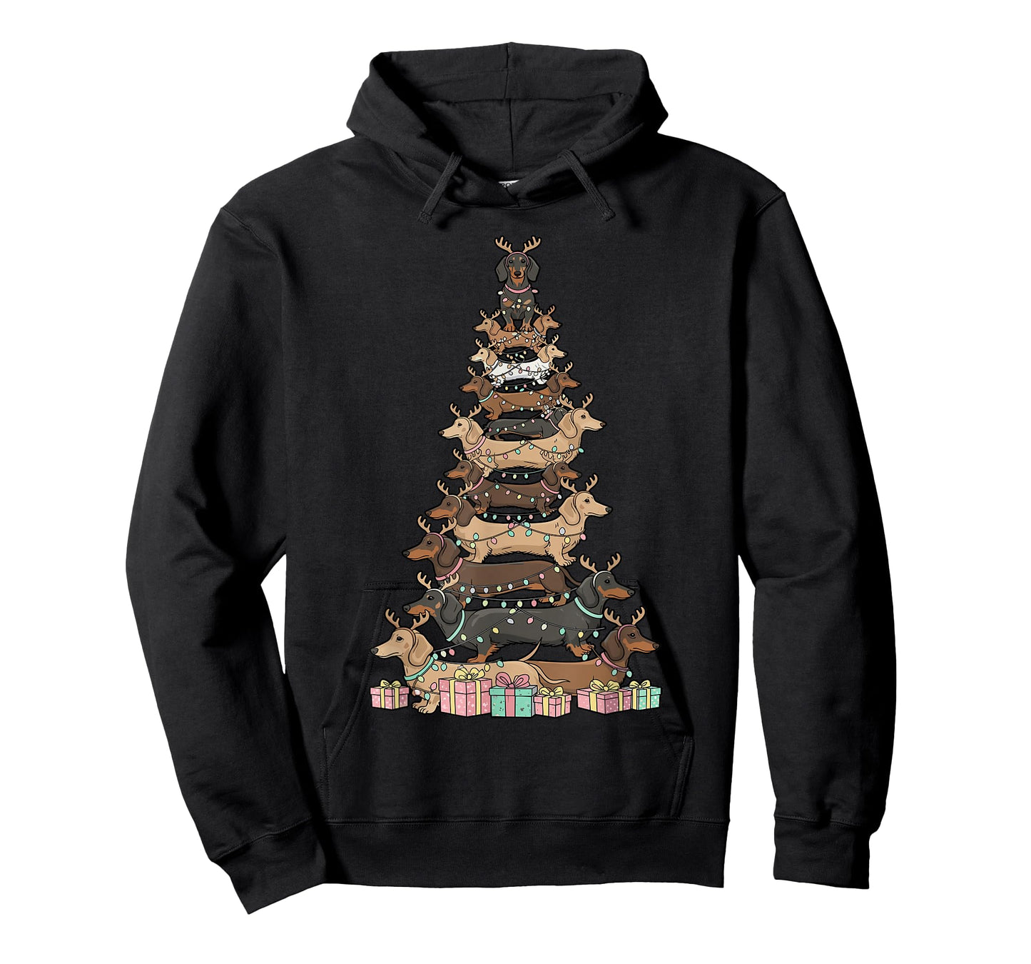 Dachshund Dog Christmas Outfit, Dachshund Christmas Tree T-Shirt