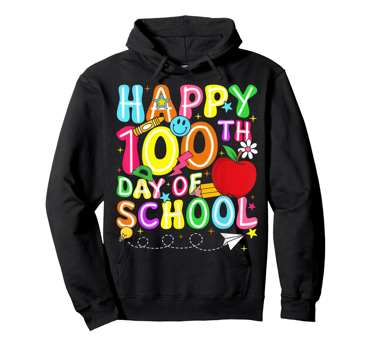 Groovy Happy 100th Day of School Teacher Mens Kids Boys T-Shirt