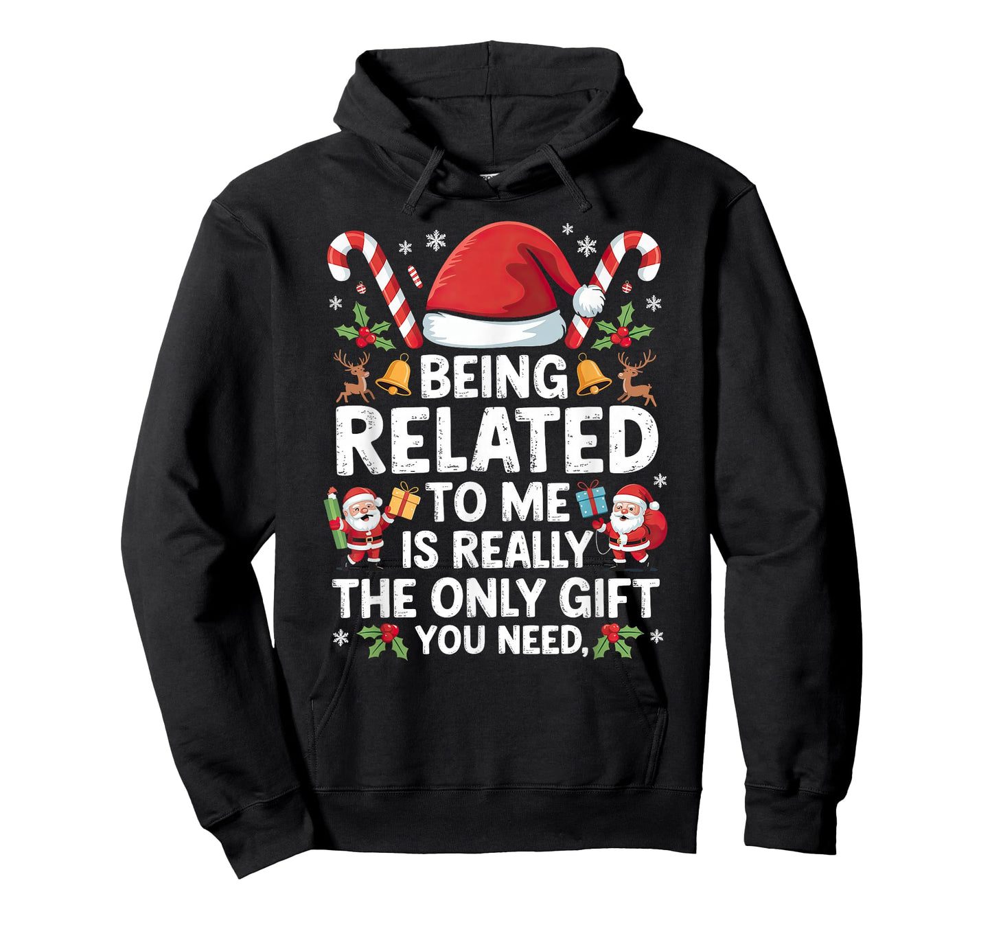 Being Related to Me Christmas Xmas T-Shirt
