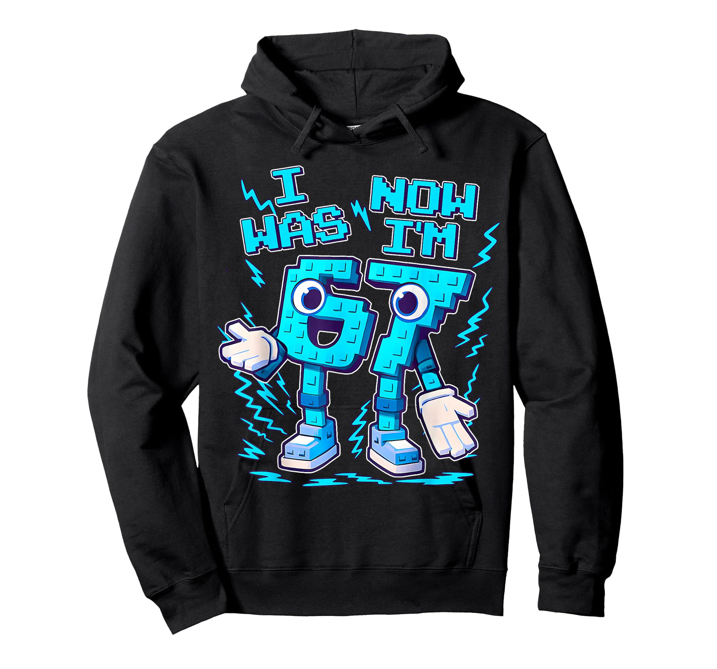 I was 6 Now I'm 7 Six Seven 7 Years Old Birthday Brainrot T-Shirt