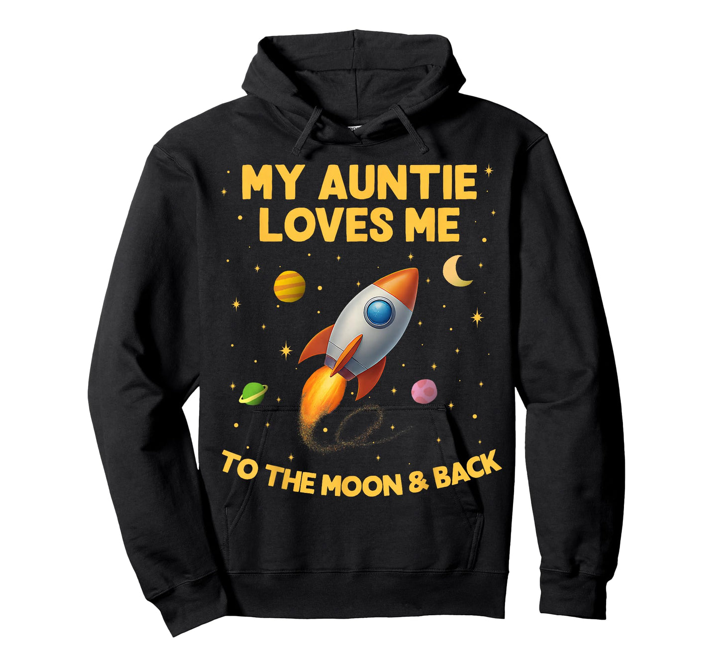 My Auntie Loves Me to The Moon and Back Cool Rocket Kid T-Shirt