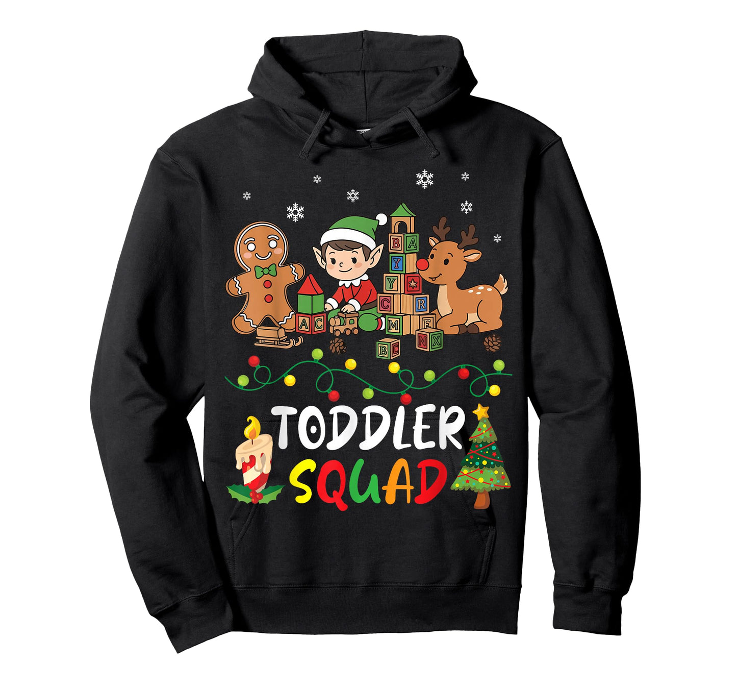 Toddler Squad Elf Reindeer Students Merry Christmas Teacher T-Shirt