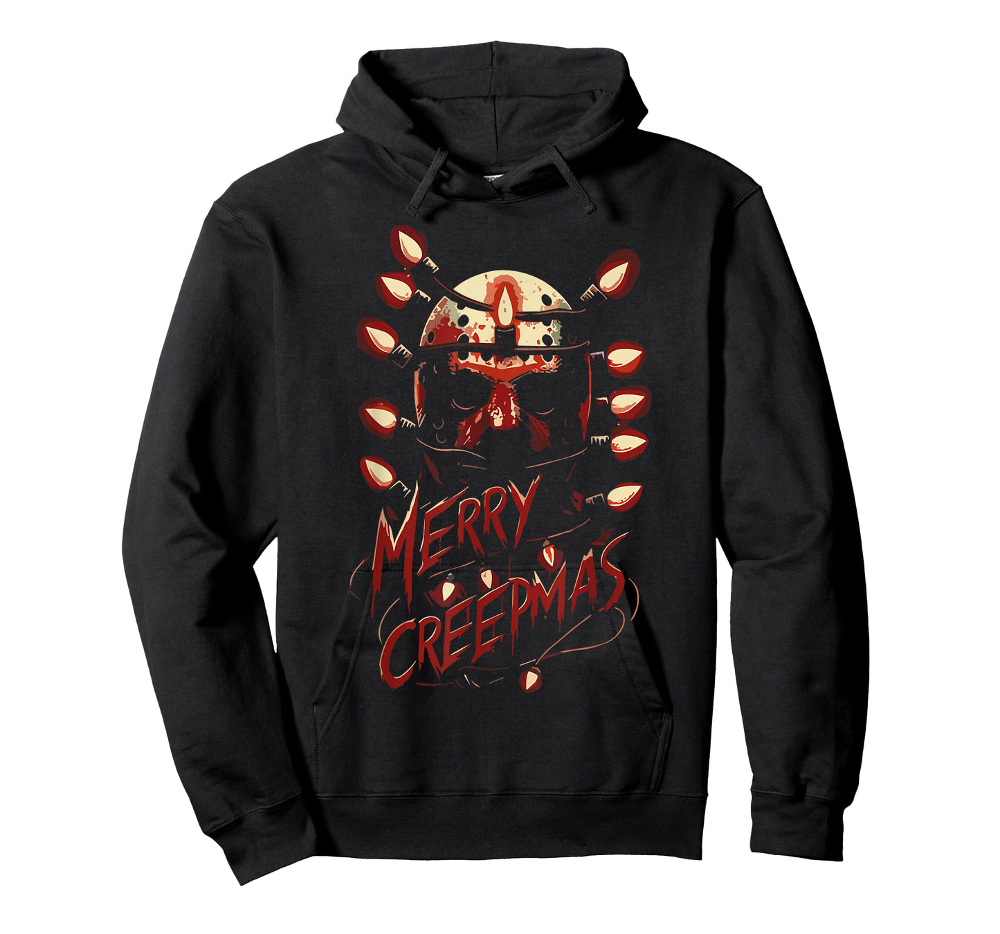 Merry Christmas Festive Slasher Candy Cane Menace T-Shirt