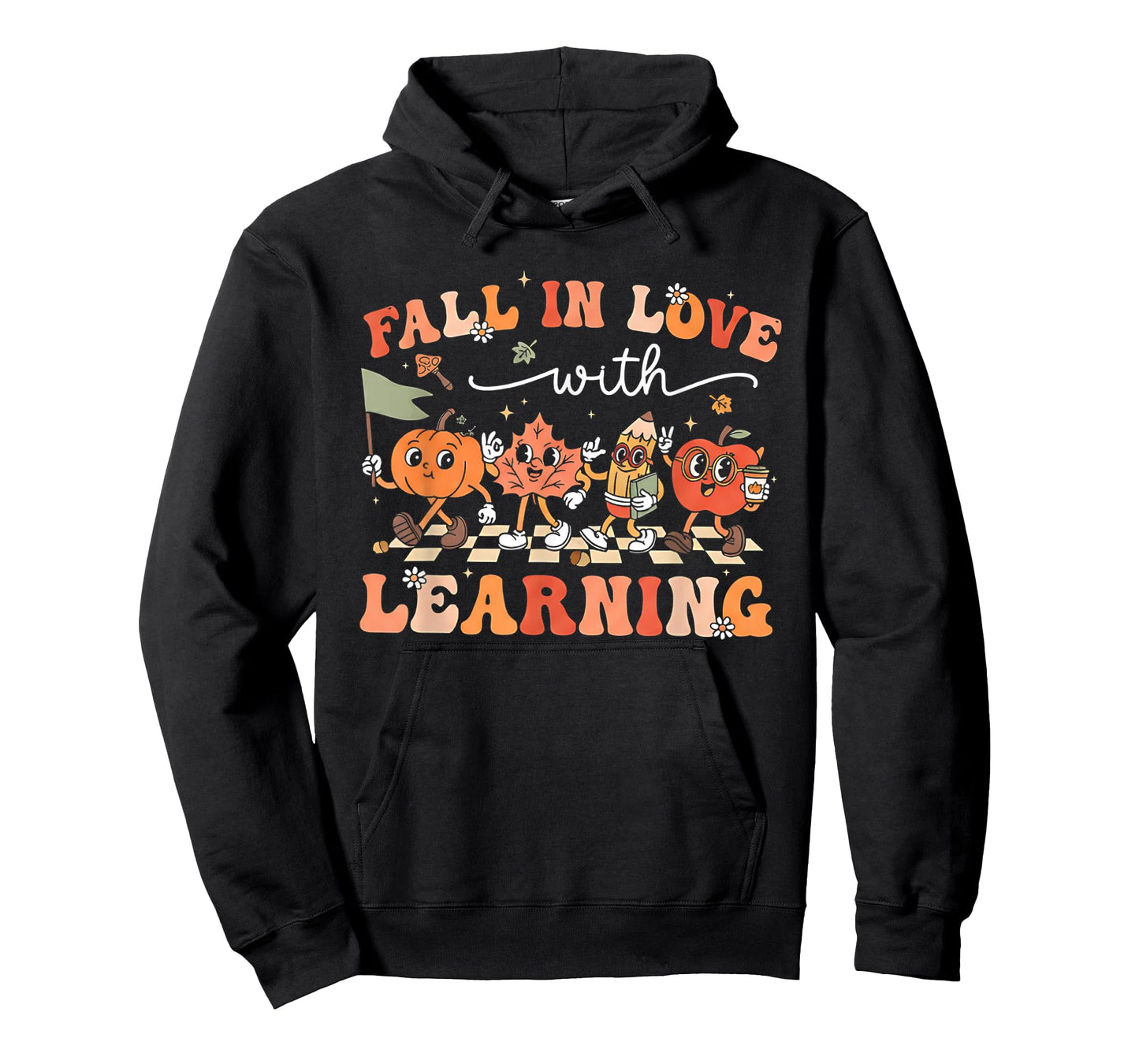 Fall in Love with Learning Autumn Teacher Thanksgiving T-Shirt