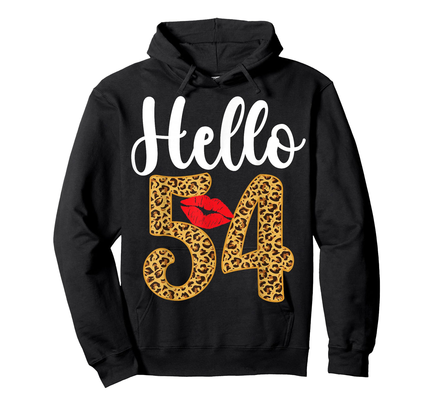 Hello 54 Years Old Leopard 54th Birthday Party T-Shirt