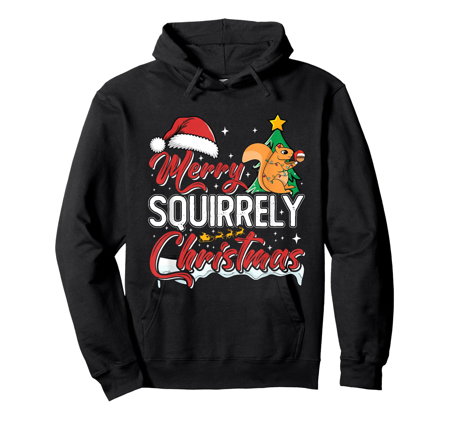 Squirrel Lover Xmas Rodent Animal Funny Christmas Squirrel T-Shirt