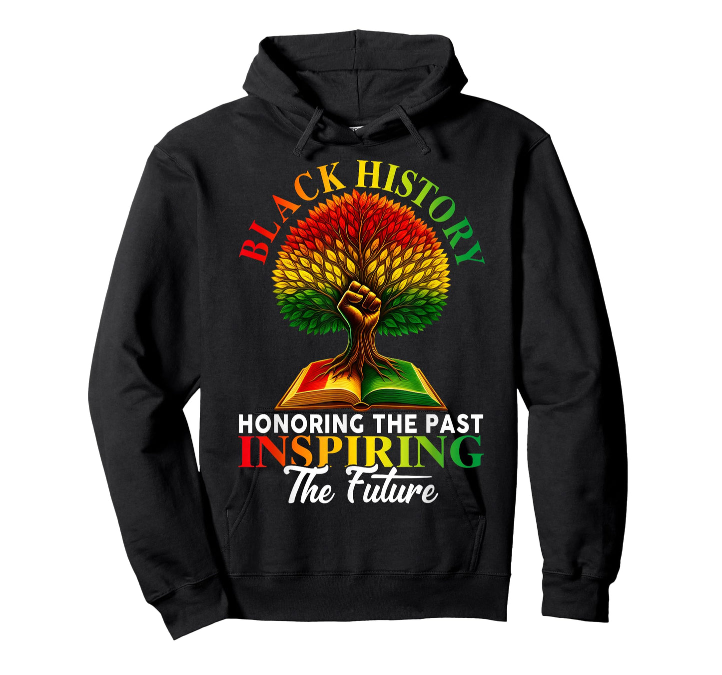 Honoring Past Inspiring Future Black History Month Fist Tree T-Shirt