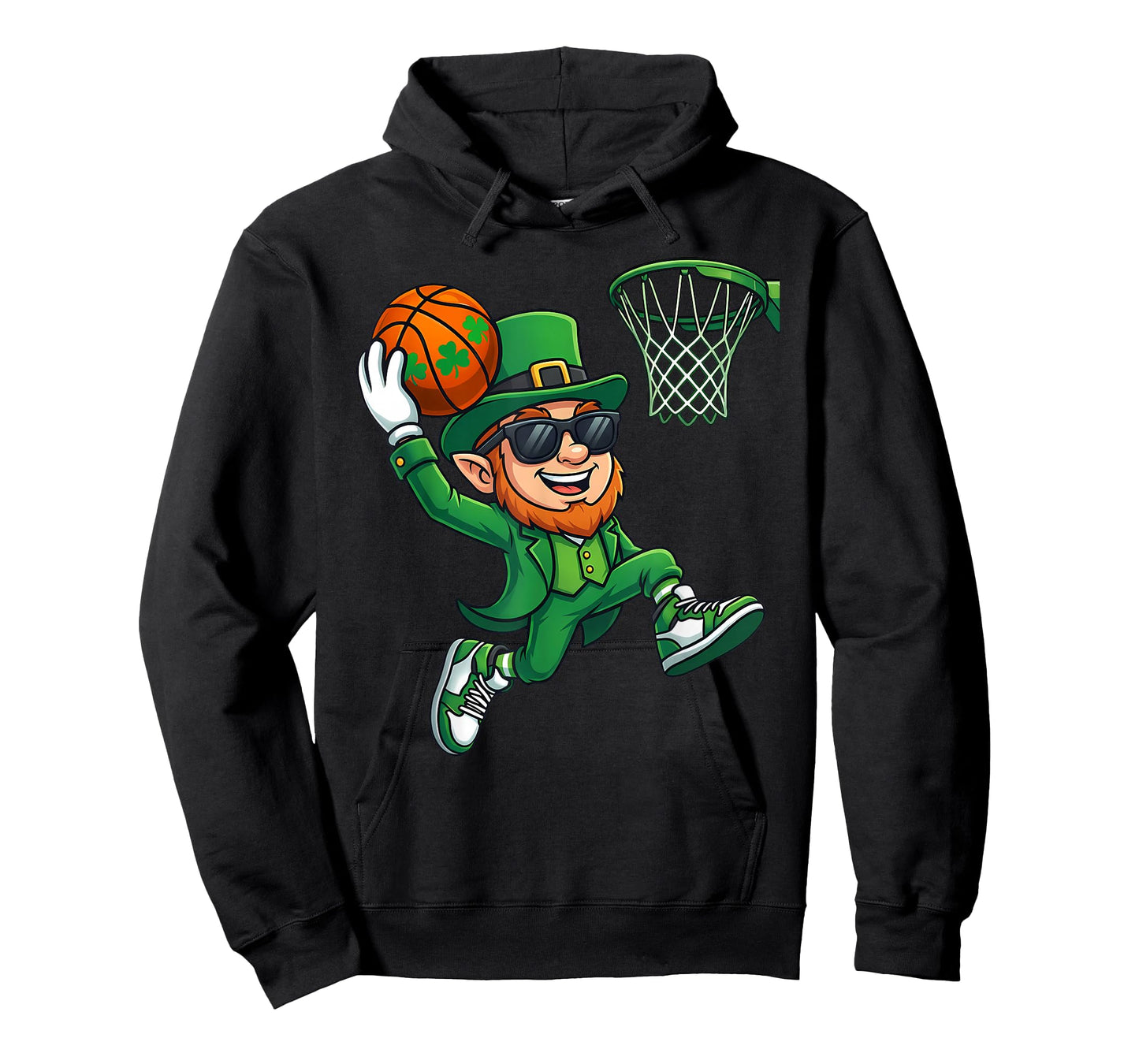 Leprechaun Playing Basketball St Patricks Day Kids Boys T-Shirt
