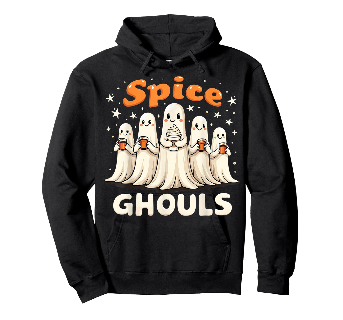 Spice Ghouls Funny Halloween Ghost Pumpkin Women Graphic T-Shirt