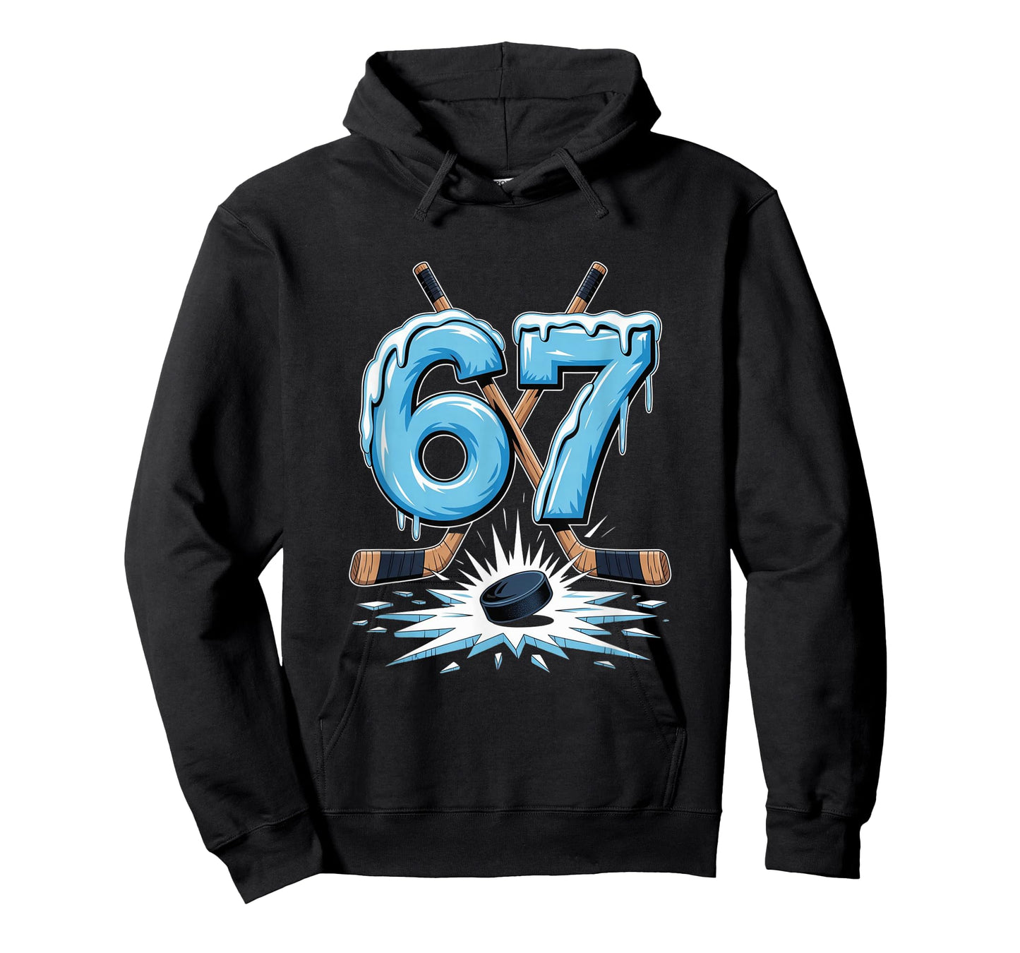 67 Six Seven Hockey Lovers Funny Meme Boys Men Women T-Shirt